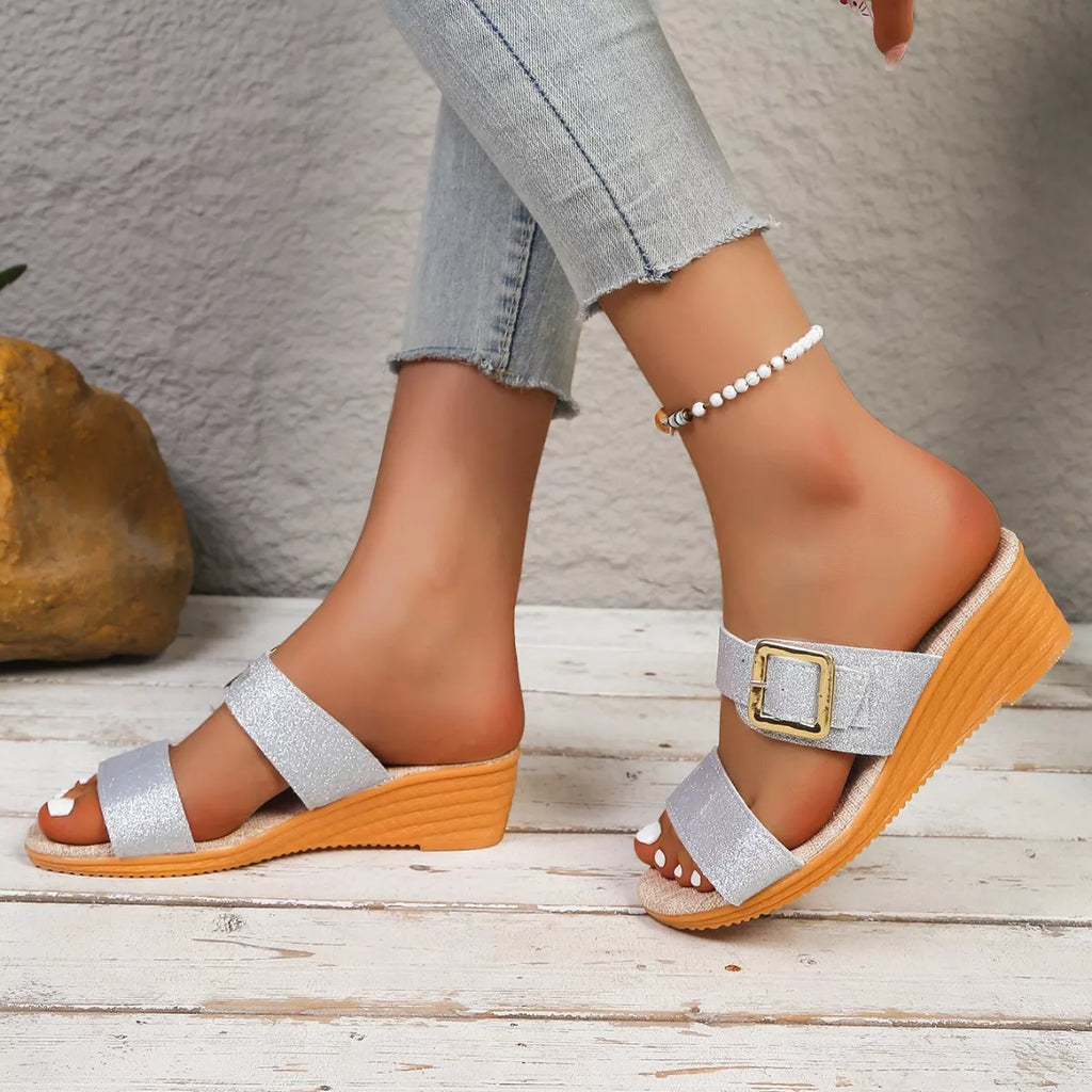 Open Toe Wedge Sandals