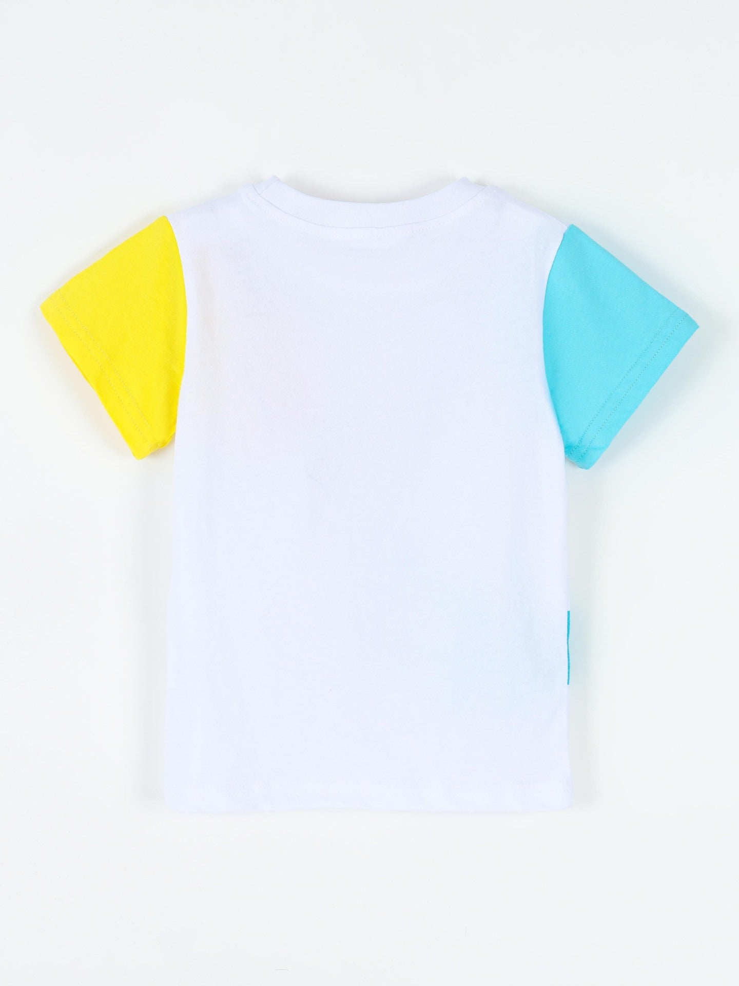 Children's Animal Print Color Block T-Shirt