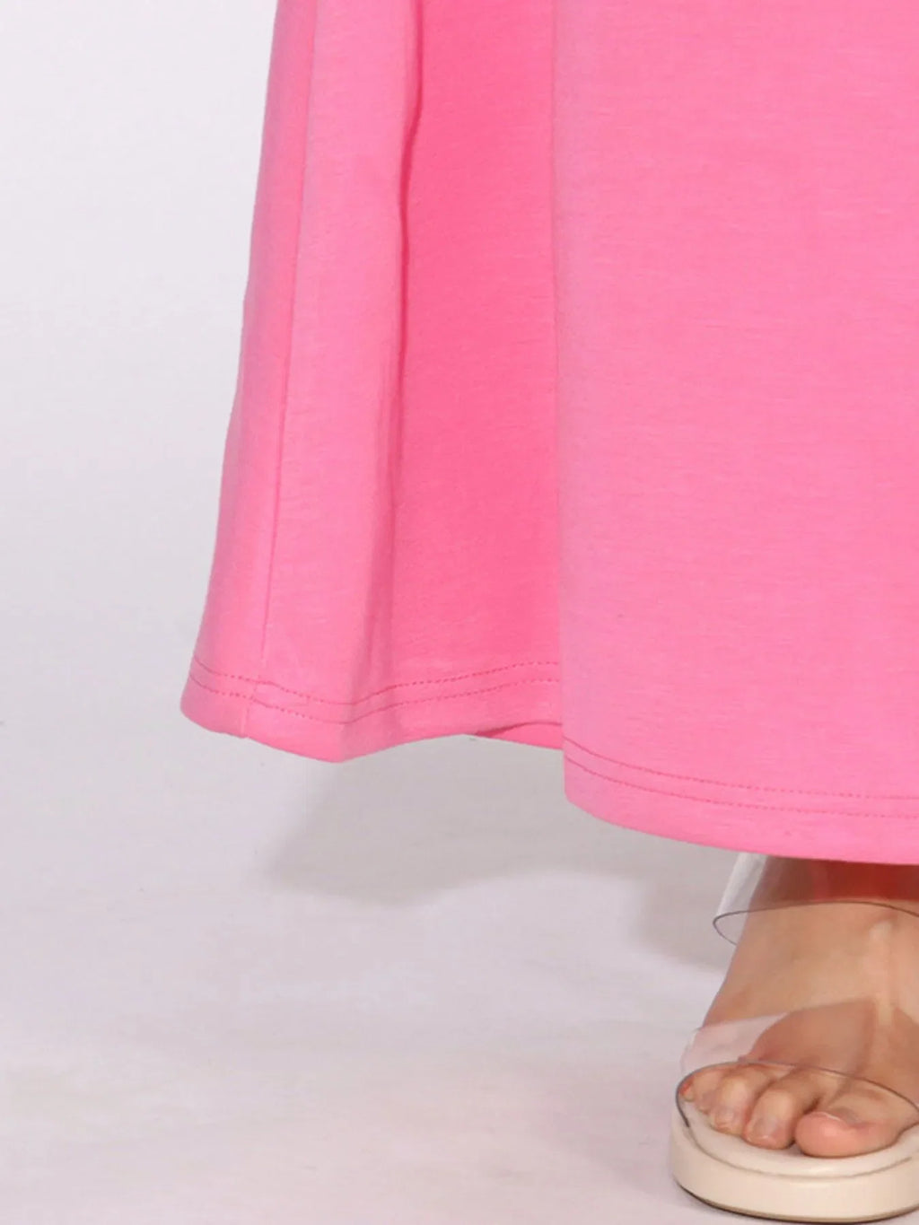 Floral Applique Long Sleeve Maxi Dress