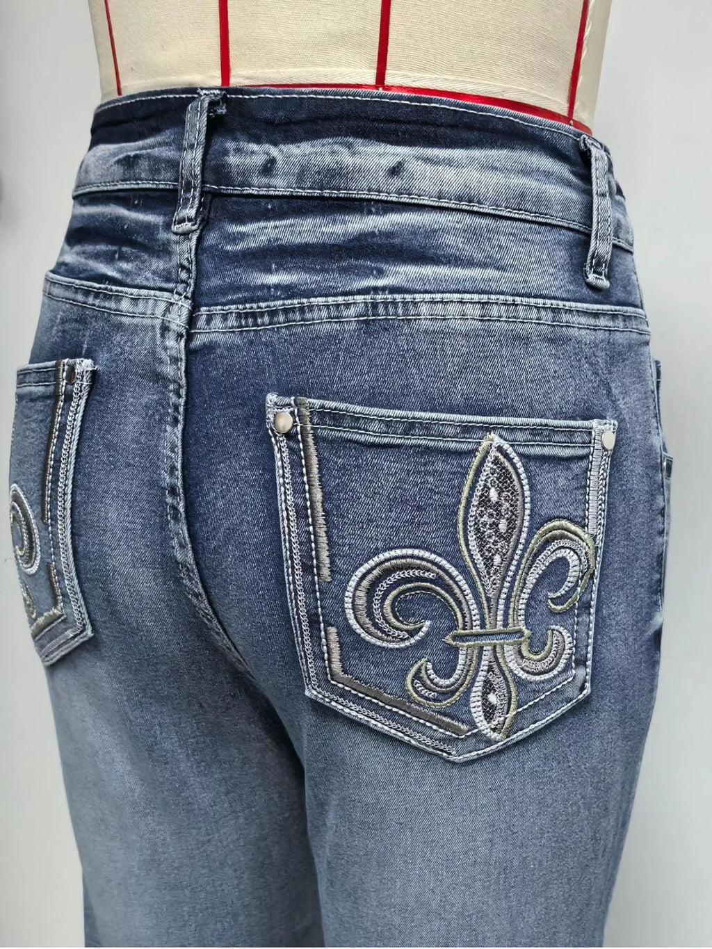 High-Waisted Flare Leg Jeans