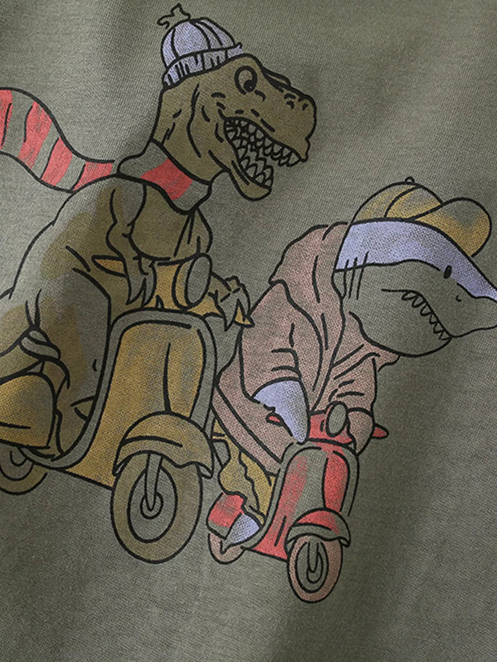 Children's Dinosaur Round Neck T-Shirt