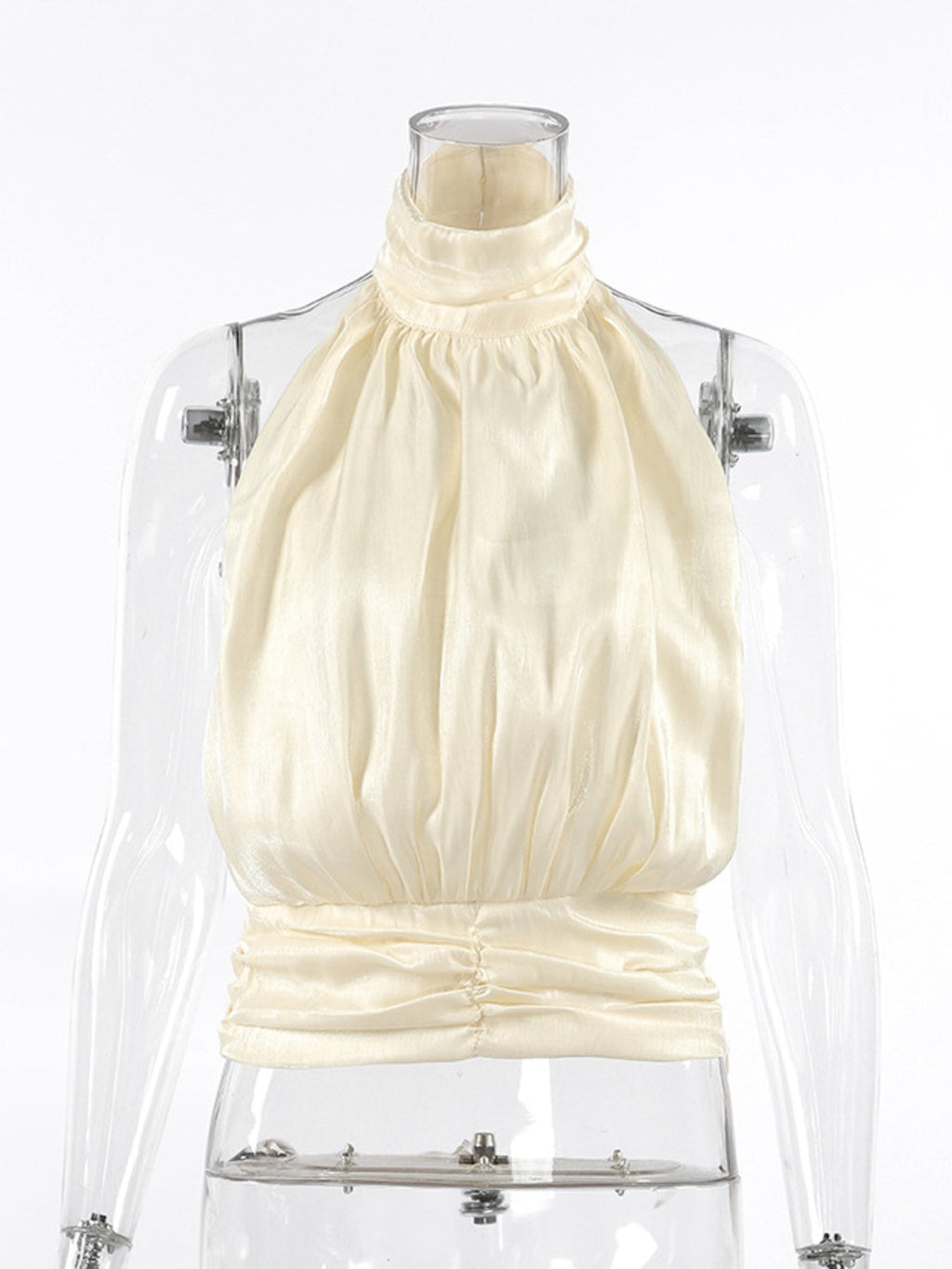 Halter Neck Ruched Cami Top