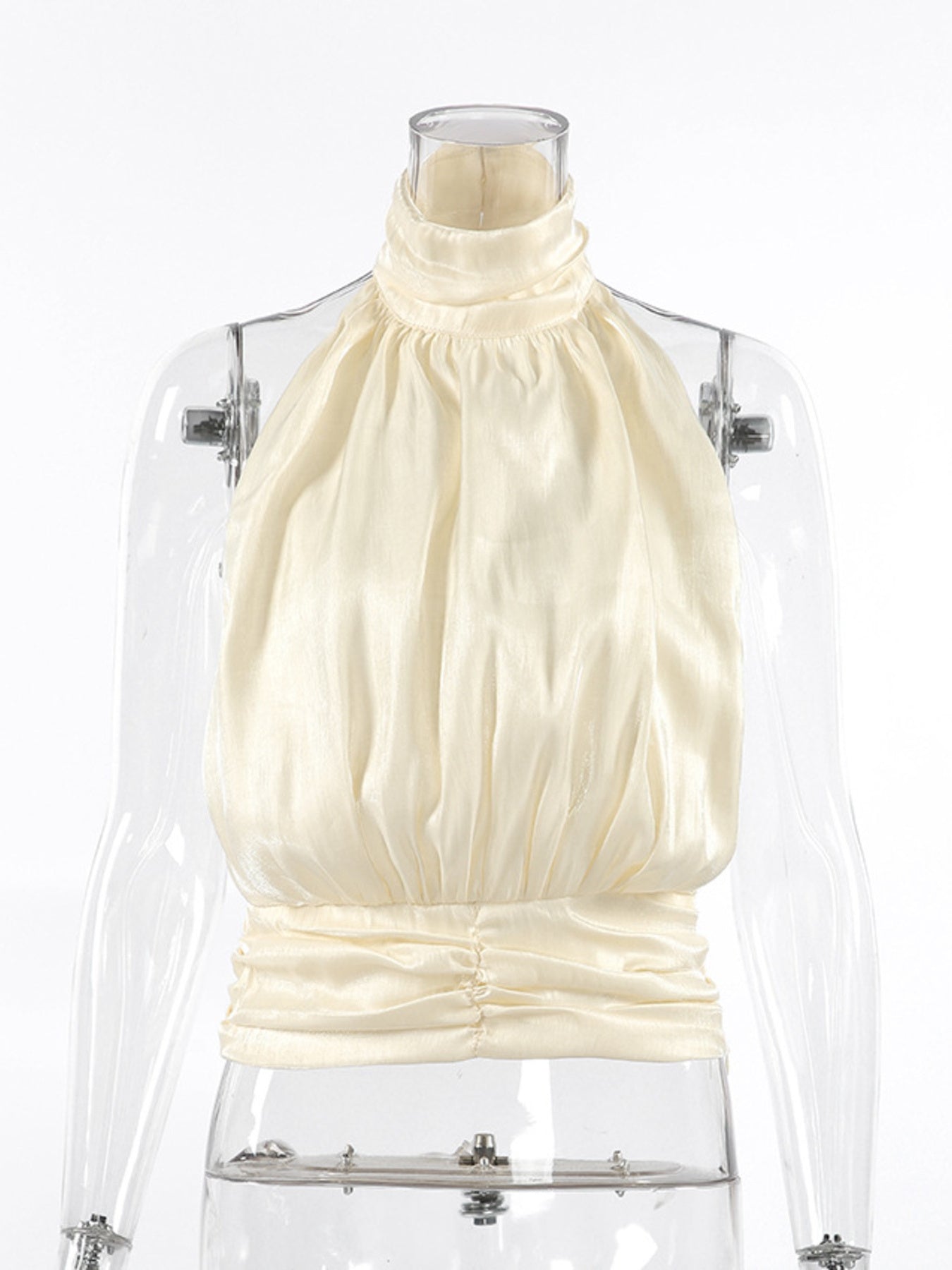 Halter Neck Ruched Cami Top