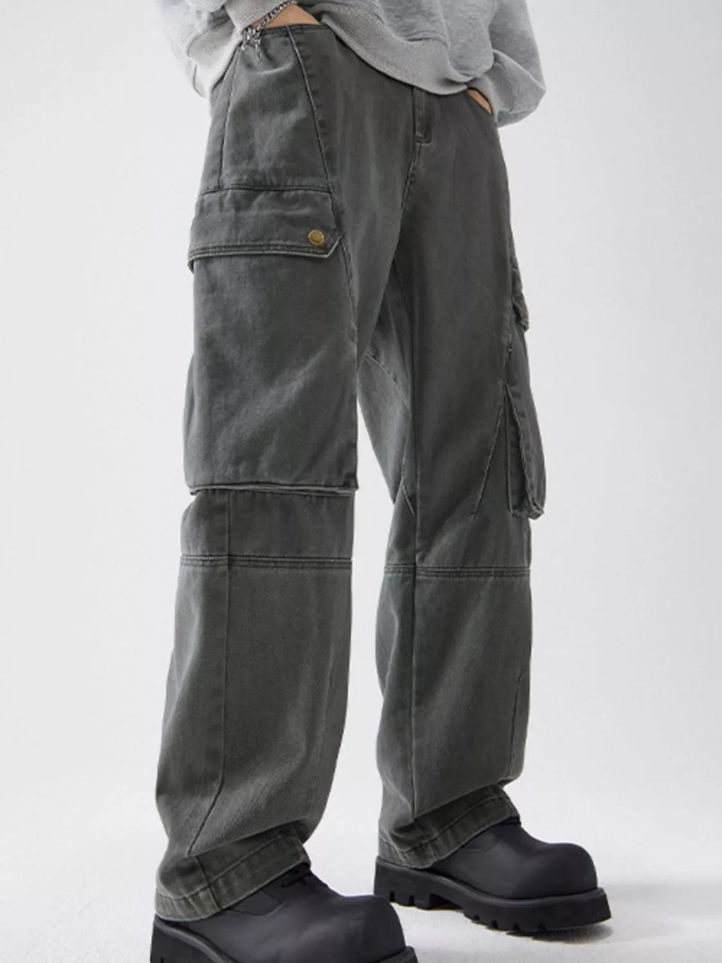 Men's Full Size Relaxed Fit Cargo Pants Plus Size