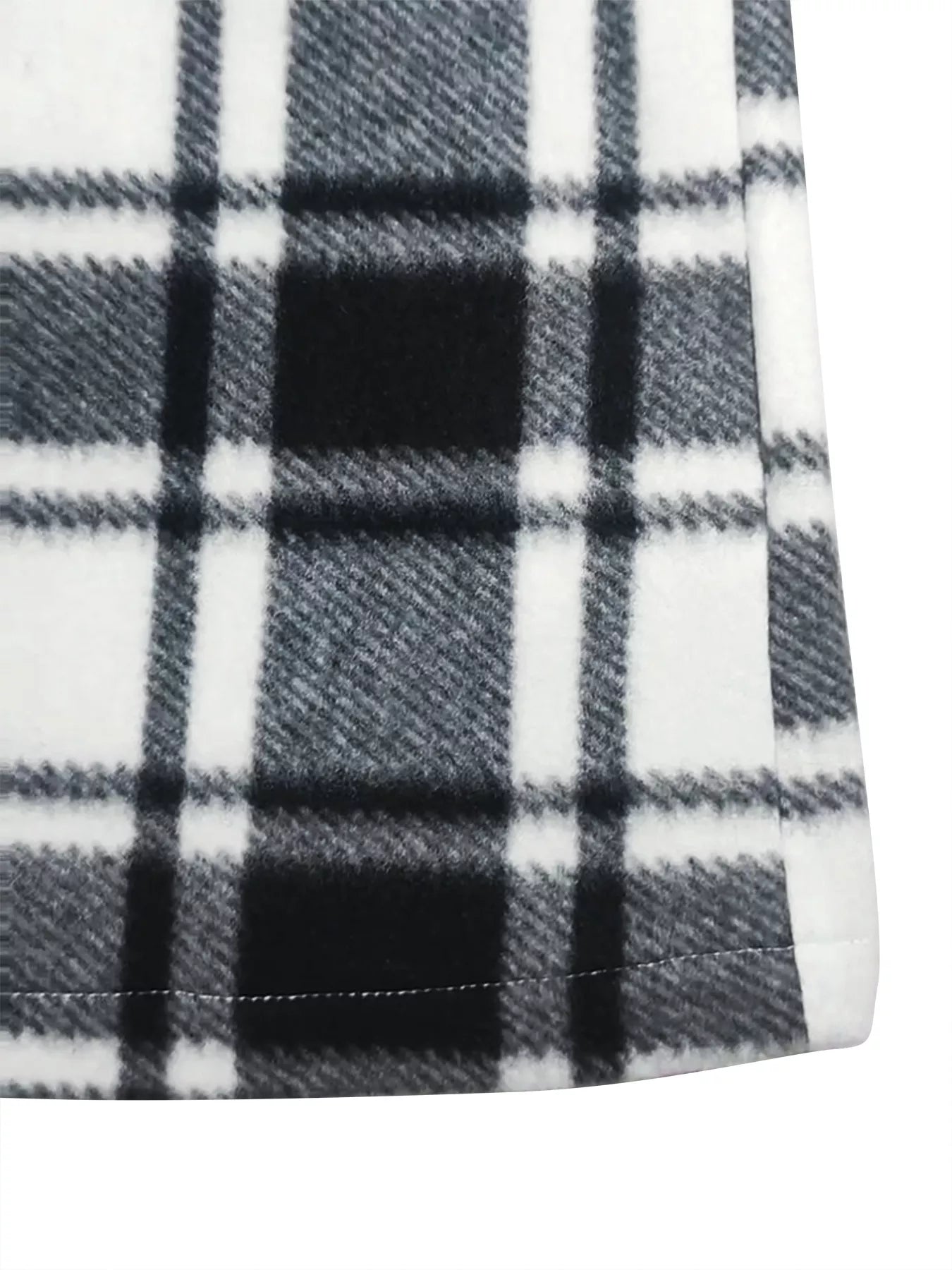 Plaid Button-Up Jacket