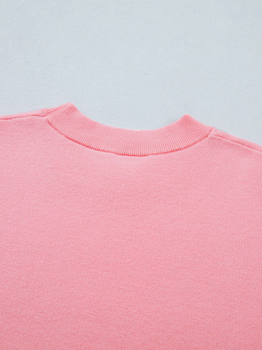 Scalloped Hem 3/4 Sleeve Sweater Top