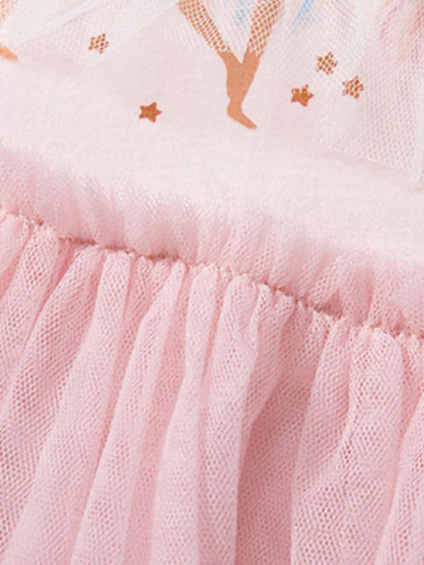 Children's Ballerina Round Neck Tulle Dress