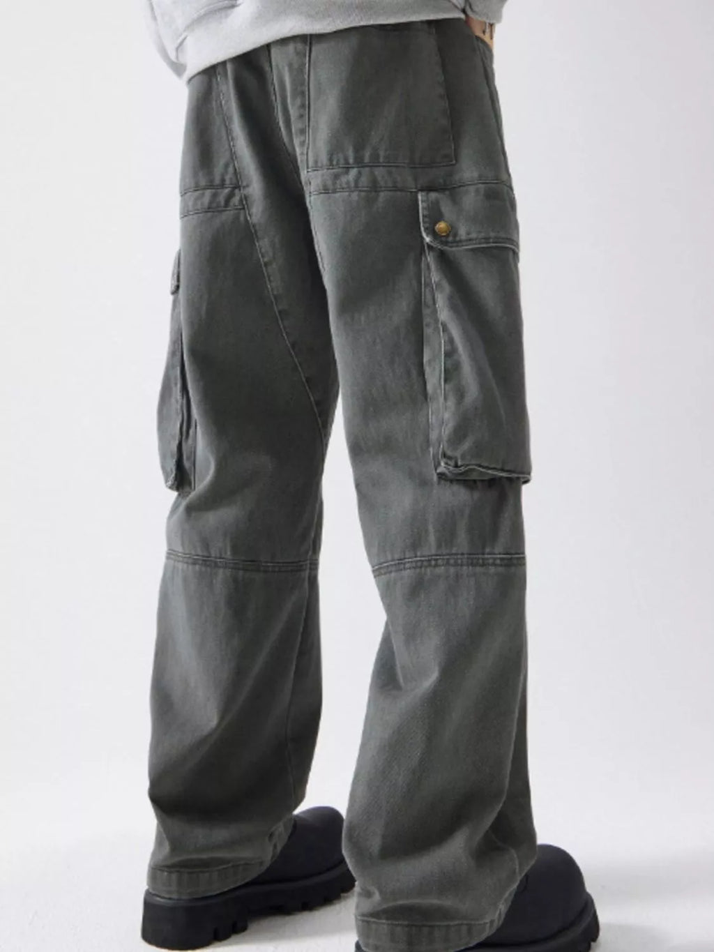 Men's Full Size Relaxed Fit Cargo Pants Plus Size
