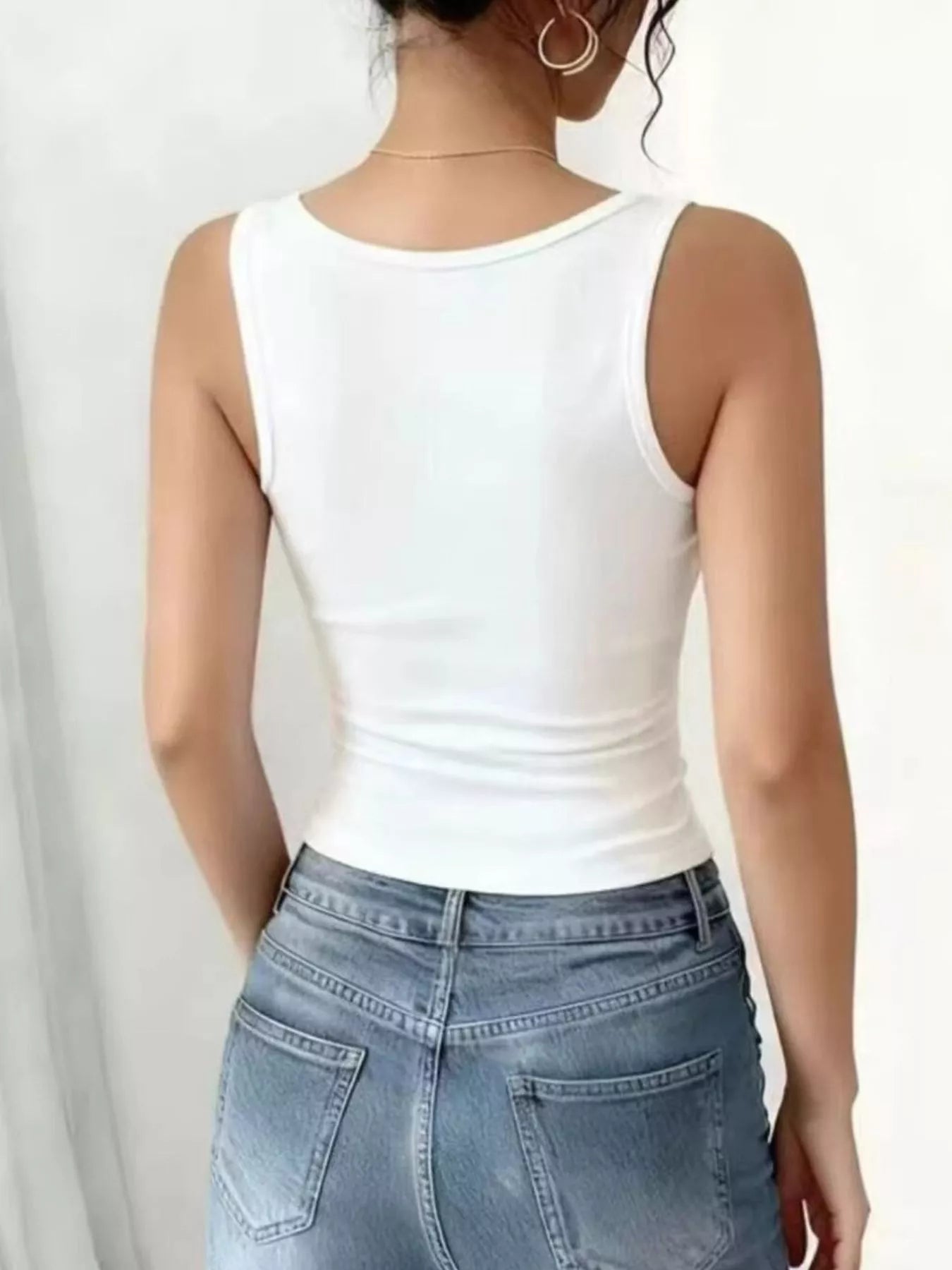 Lace Trim Tank Top