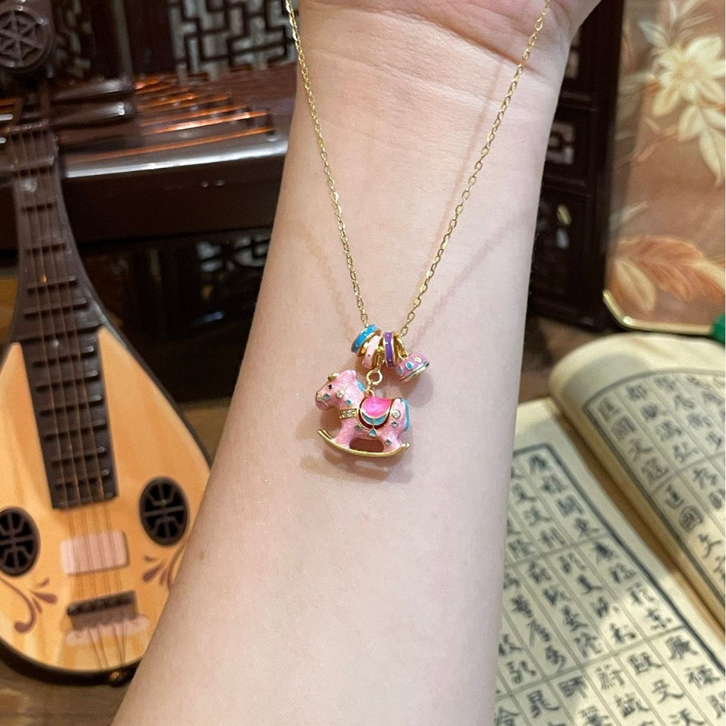 Rocking Horse Pendant Necklace
