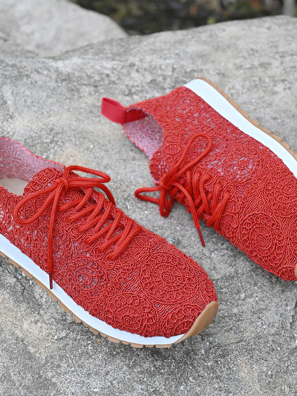 Mesh Lace Up Sneakers