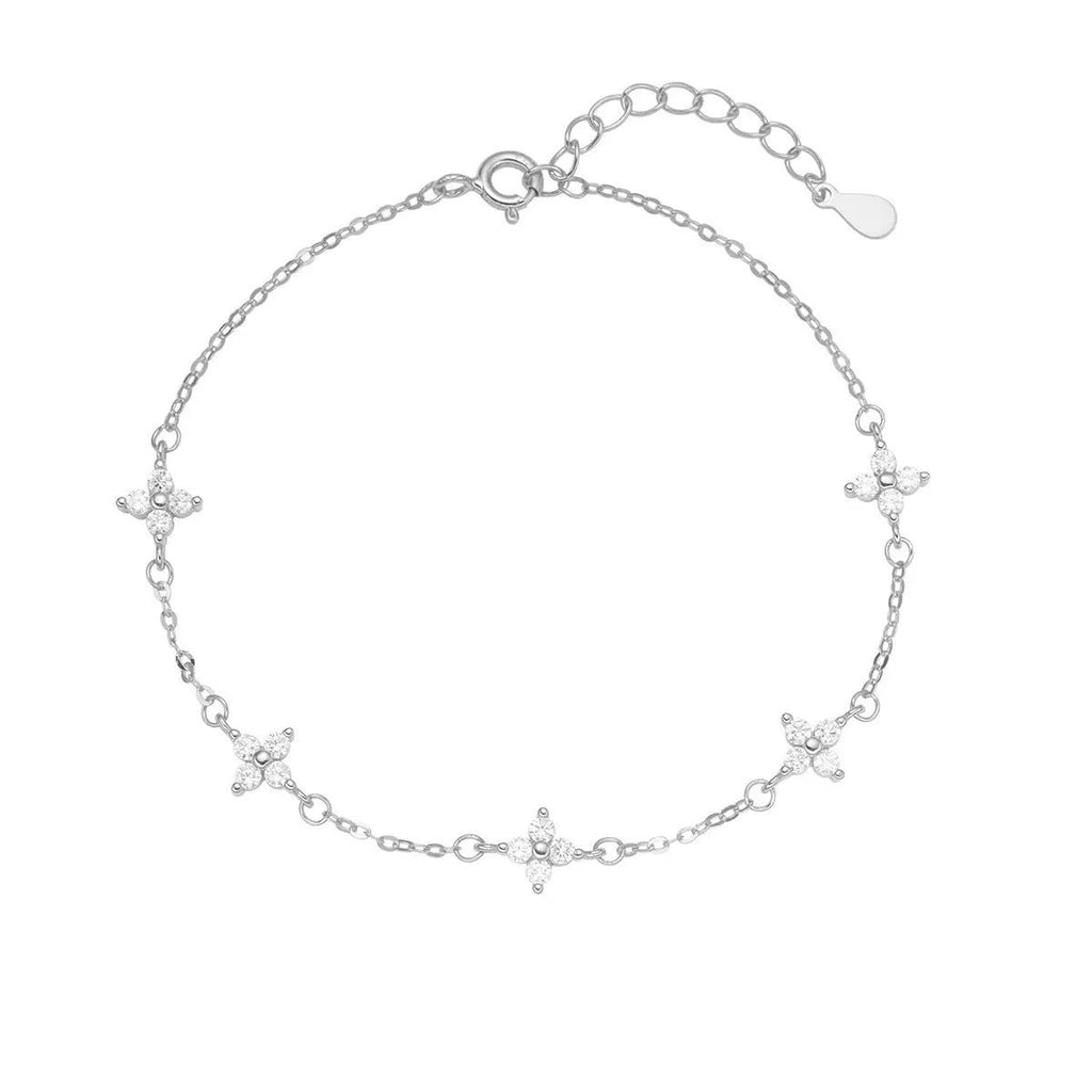 Four-Leaf Clover Charm Bracelet