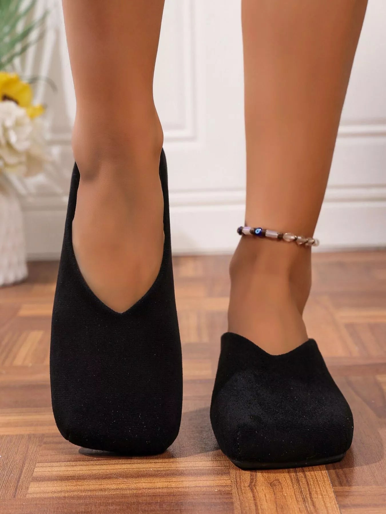 Square Toe Slip-Ons
