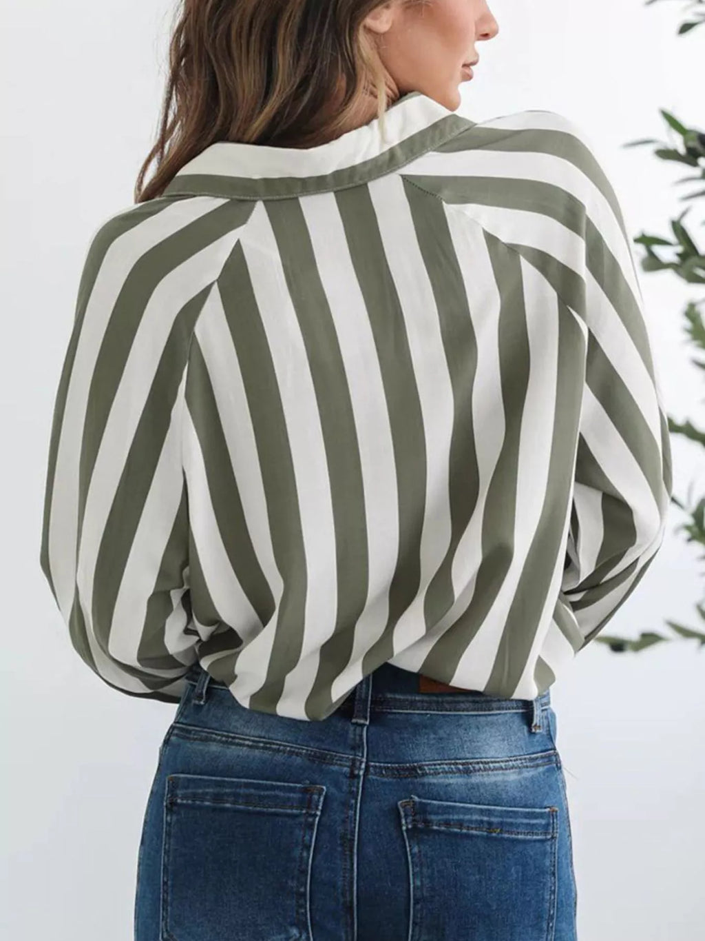 Striped Button-Down Shirt