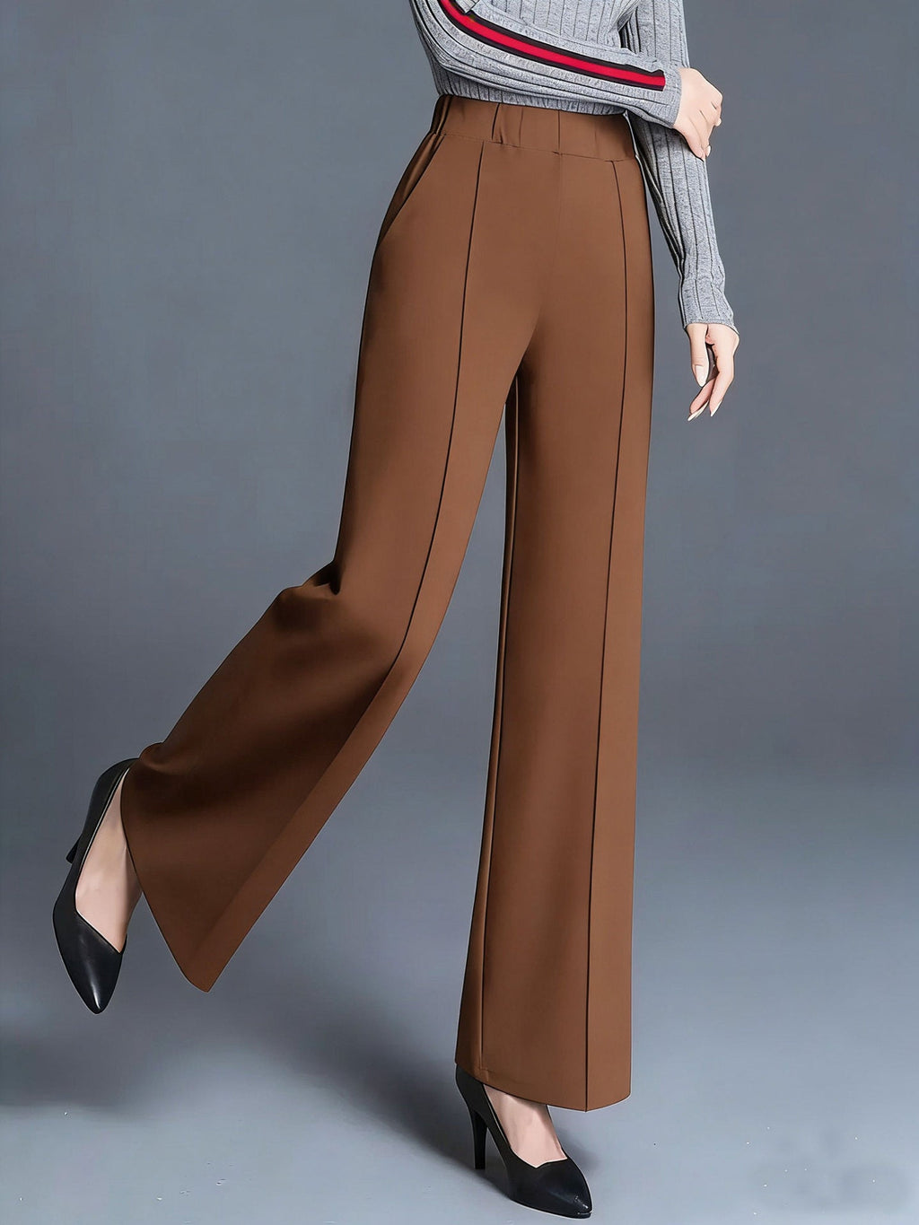 High-Waisted Wide Leg Pants