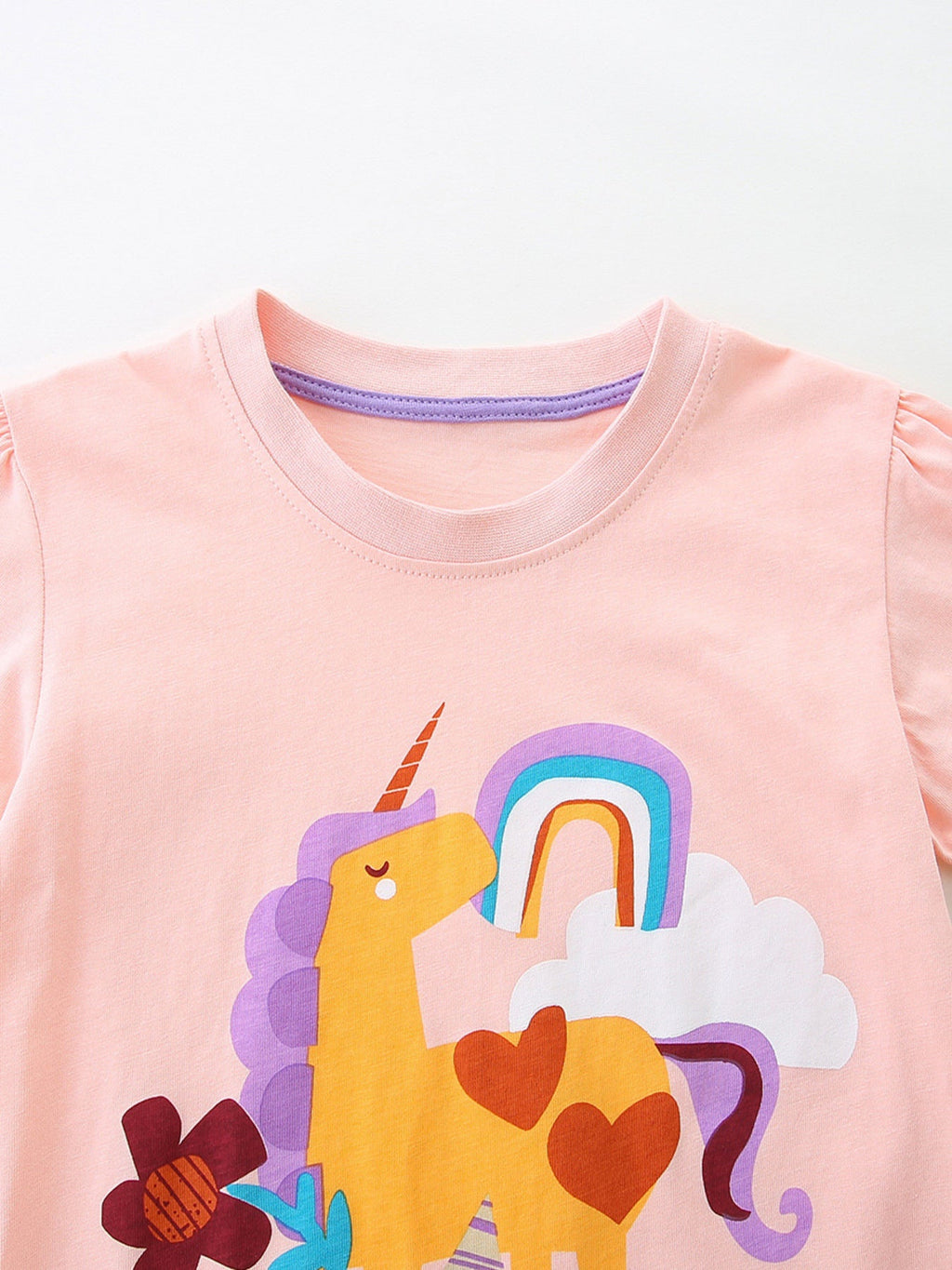 Children's Unicorn Graphic Tee and Shorts Set