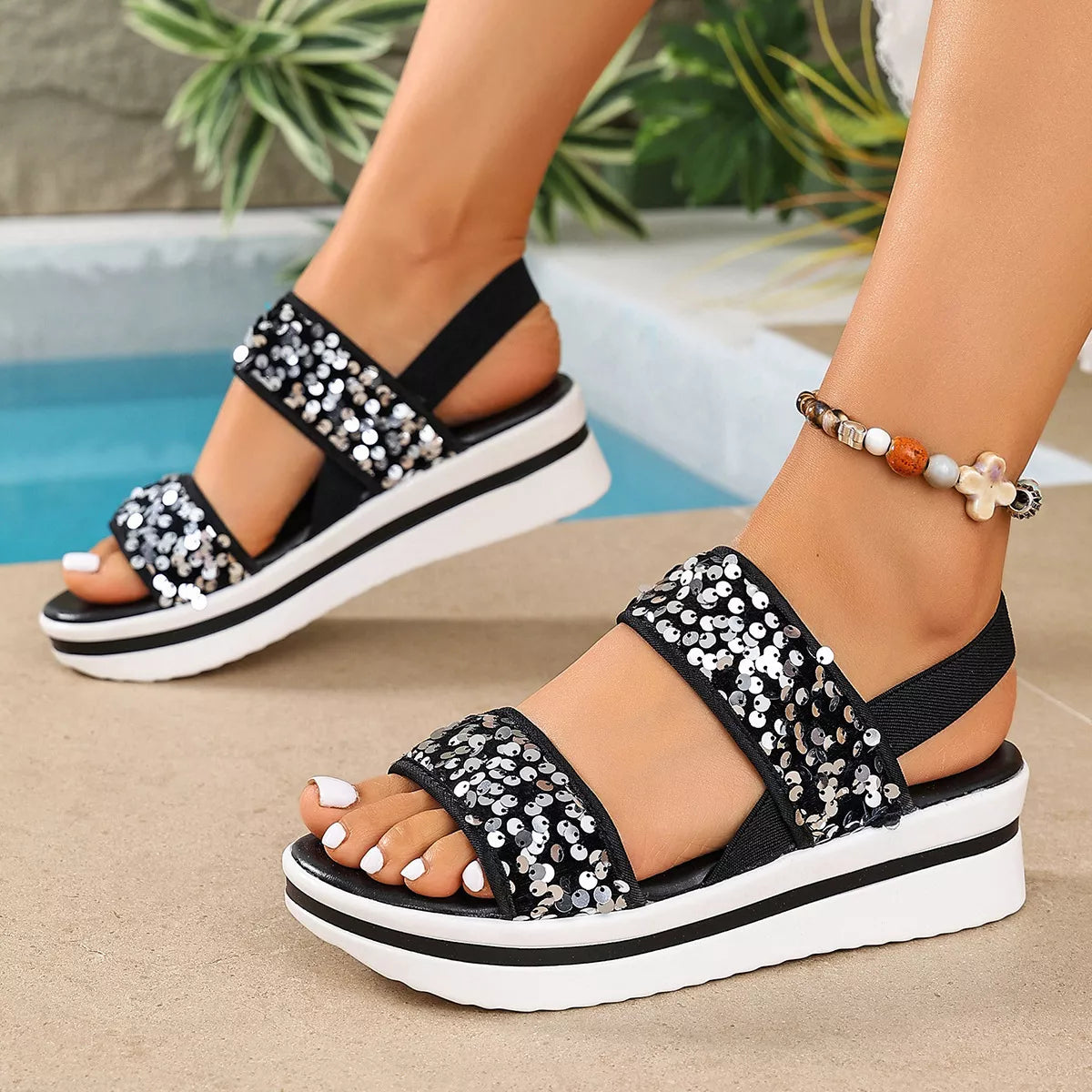 Open Toe Platform Sandals