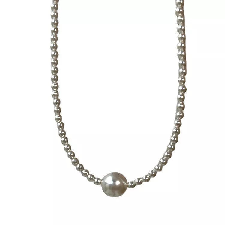Pearl Bead Choker Necklace