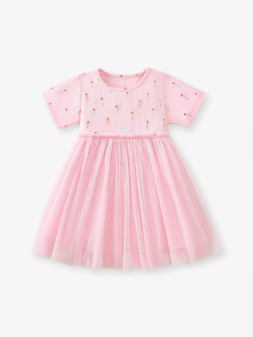Children's Short Sleeve Tulle Dress