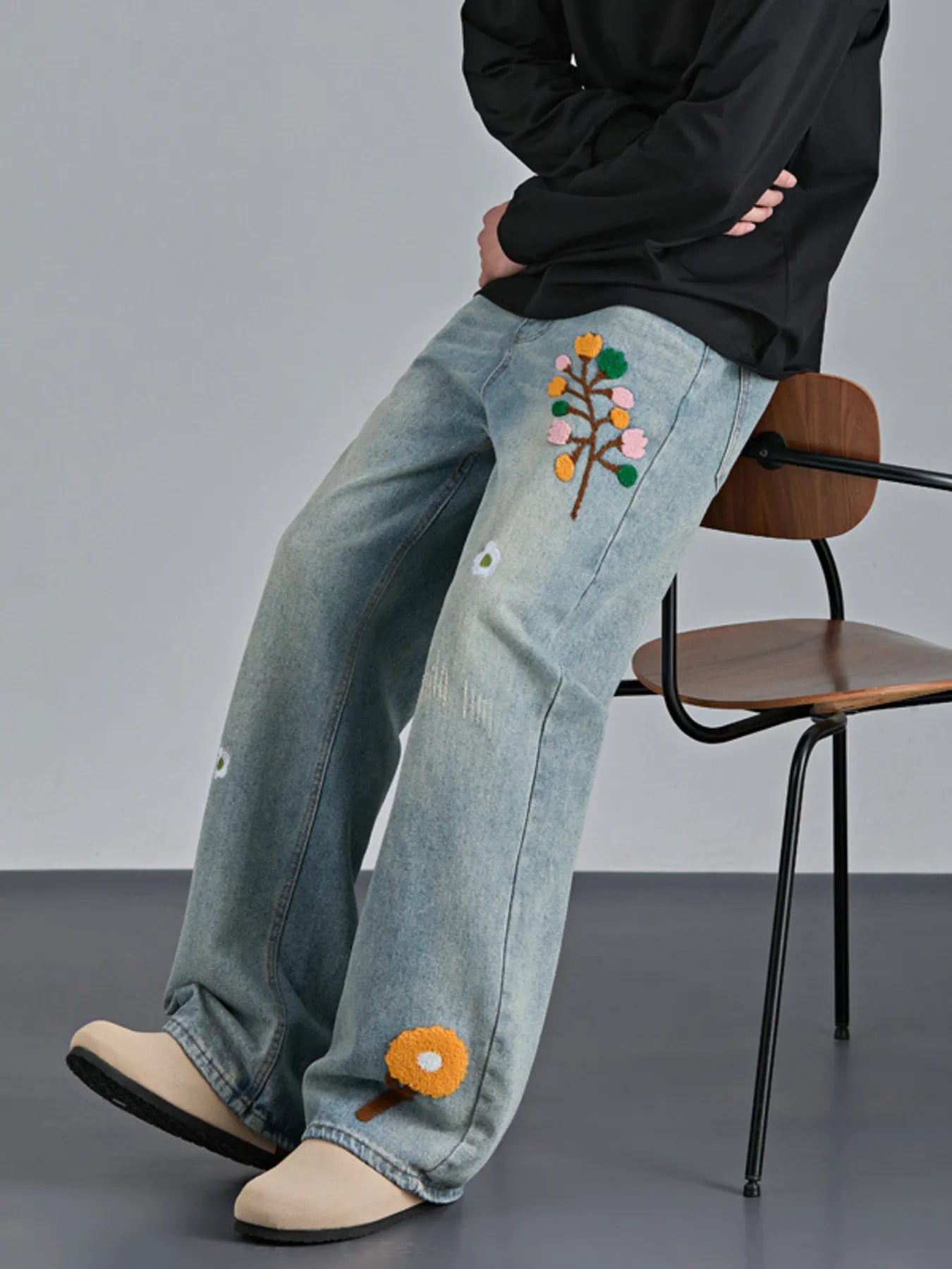 Men's Wide Leg Jeans