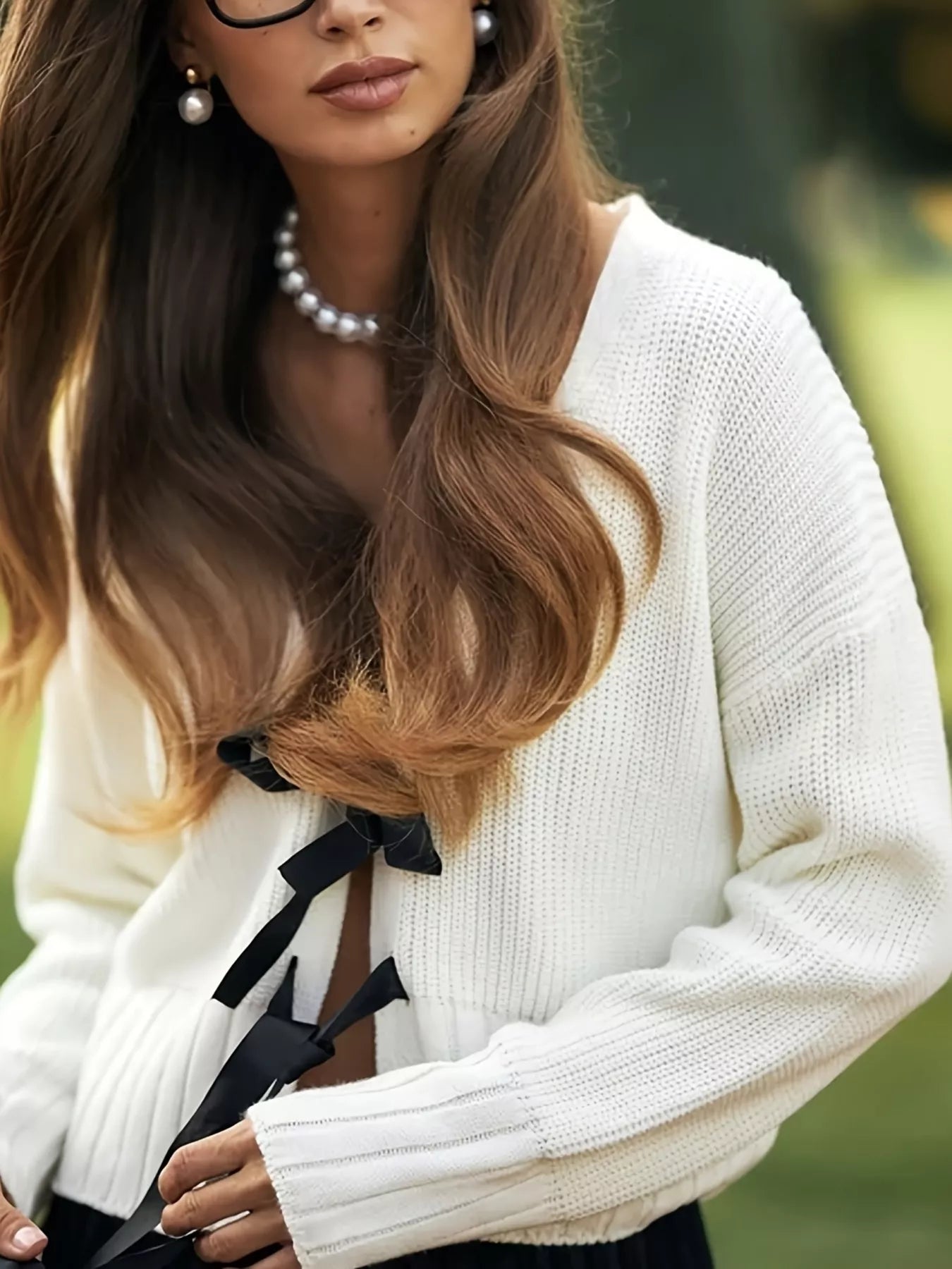 Tie Front Knit Cardigan