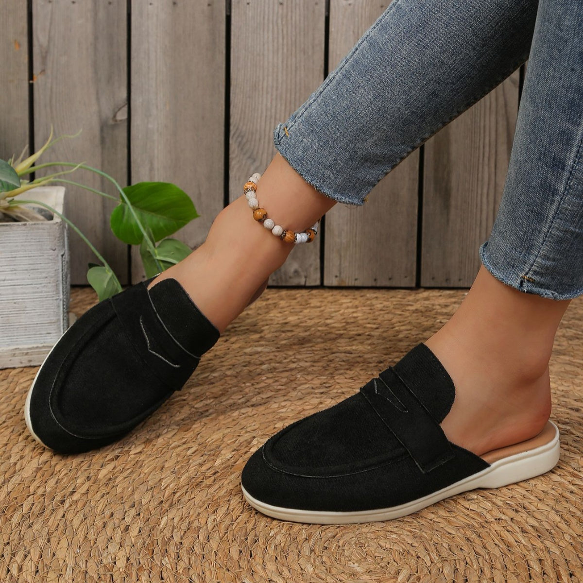 Round Toe Slip-Ons