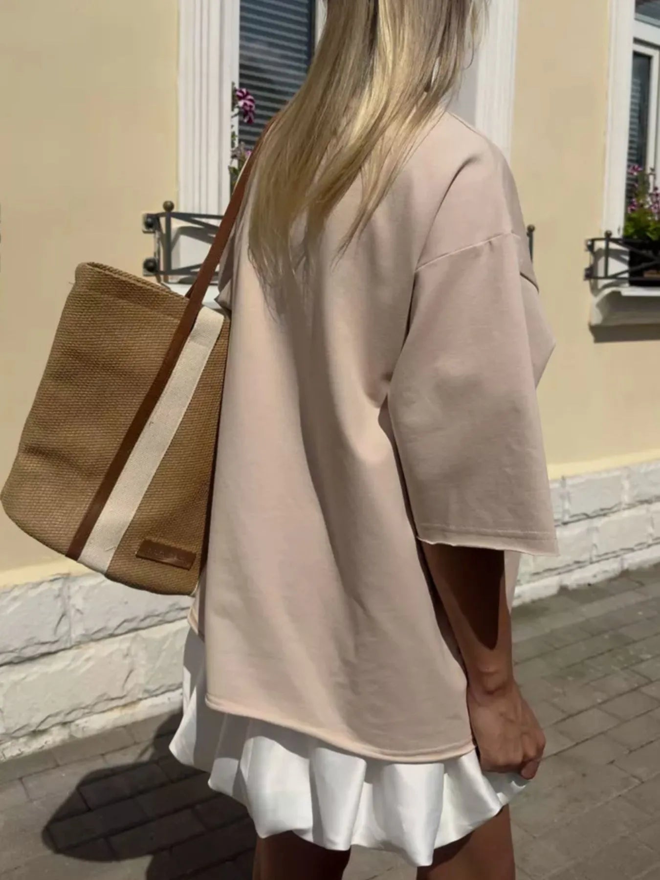 Round Neck Half Sleeve Oversized T-Shirt