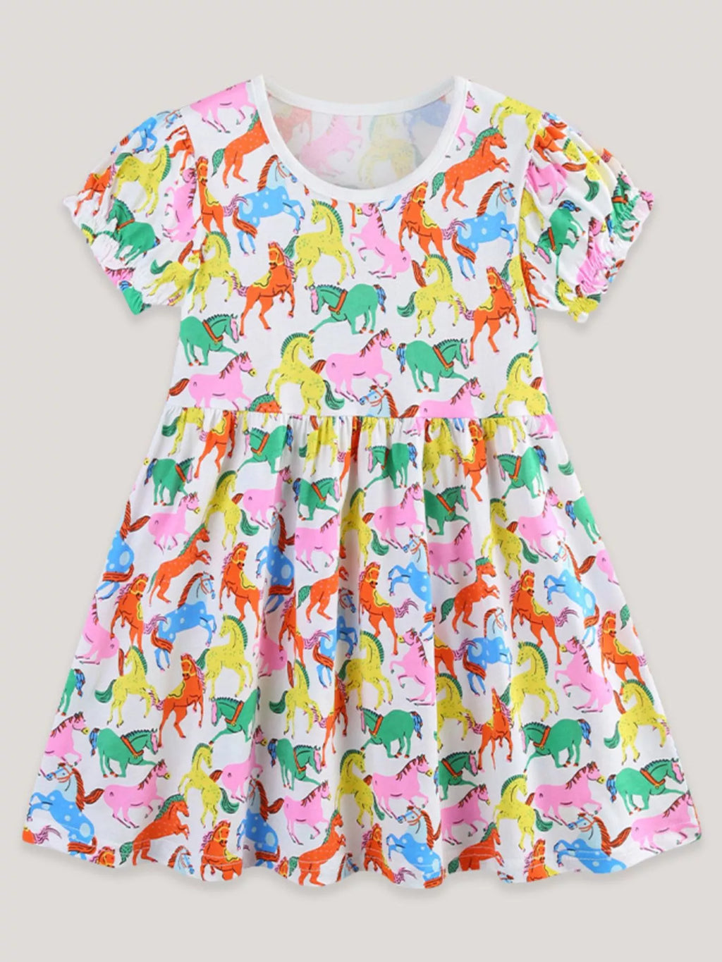 Children's Pony Print Casual Dress