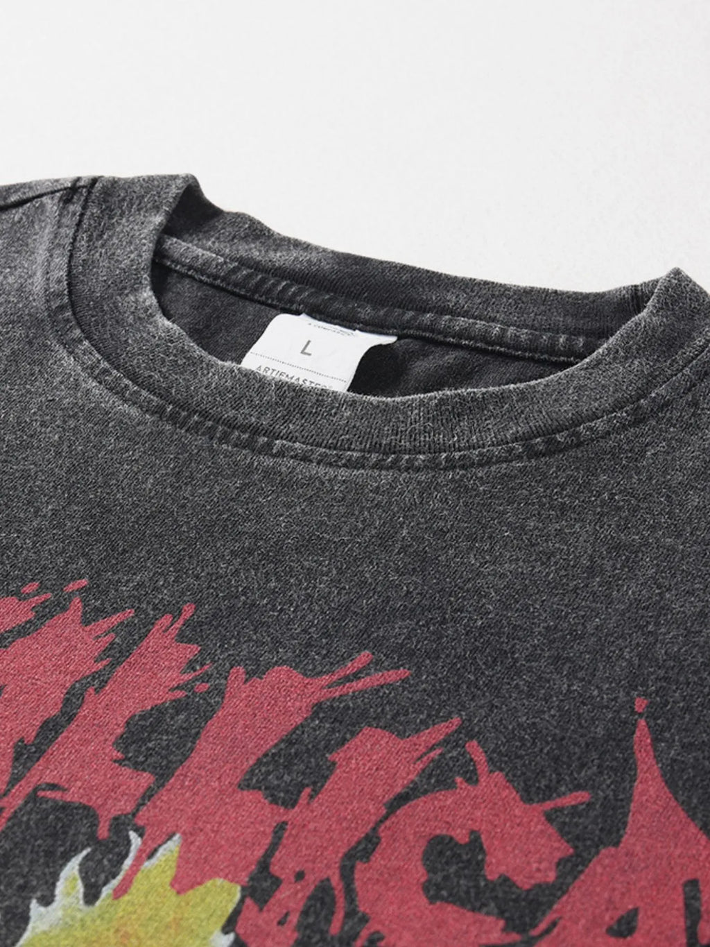 Men's Graphic Round Neck Long Sleeve T-Shirt