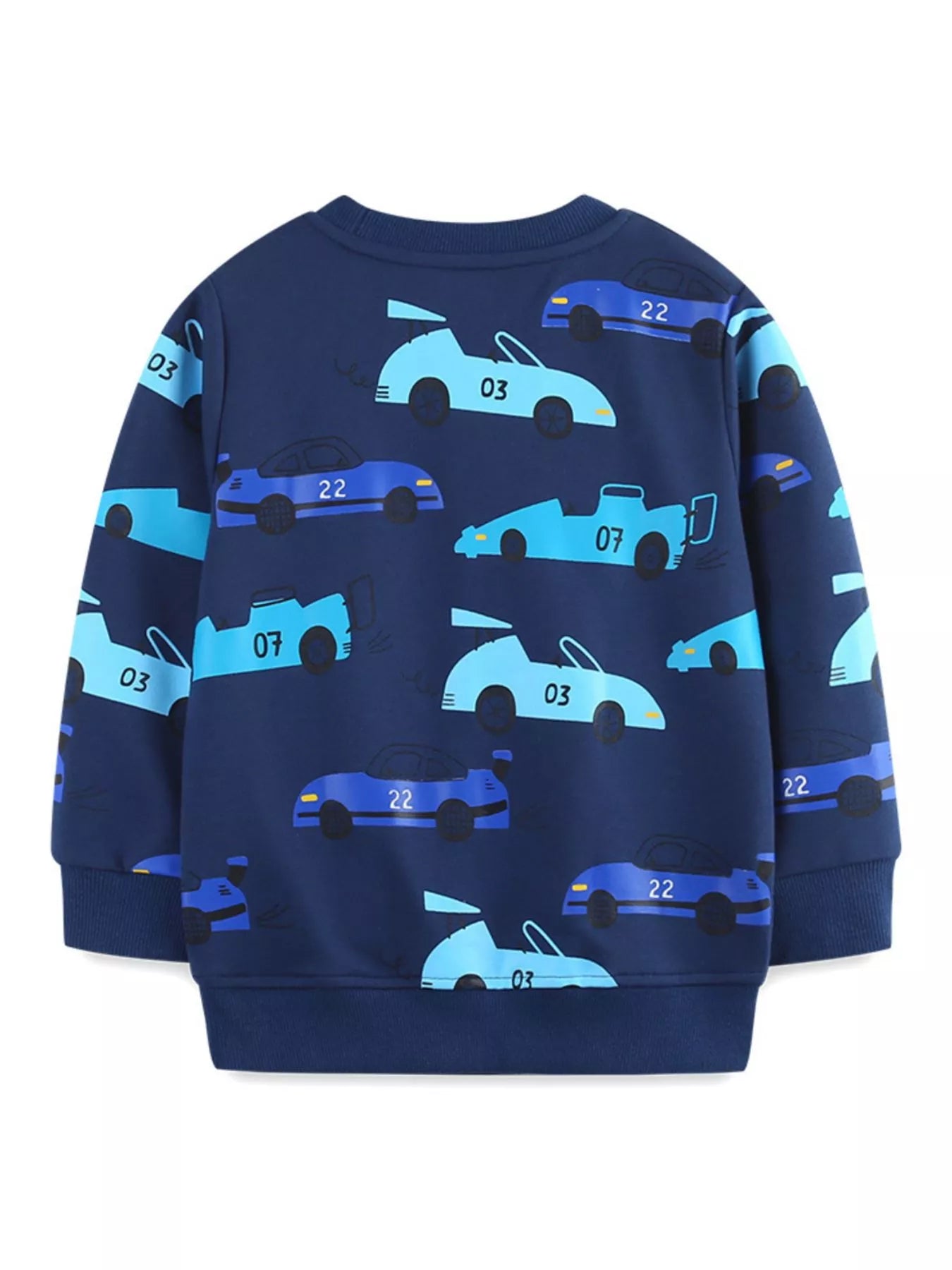 Children's Racing Car Print Long Sleeve Sweatshirt