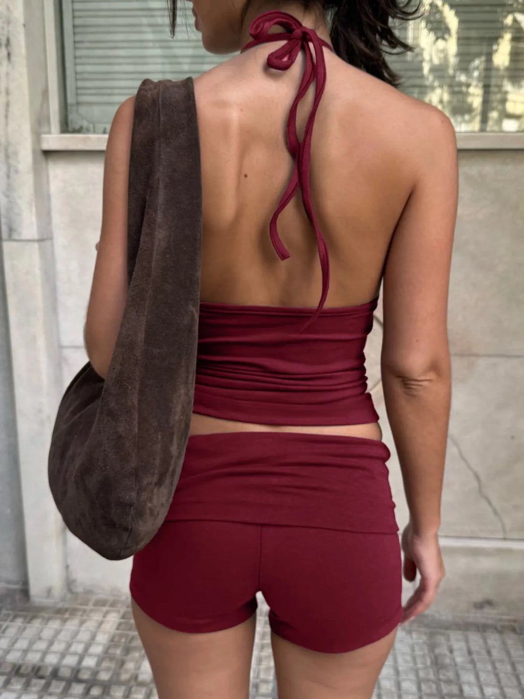 Halter Neck Cami and Shorts Set