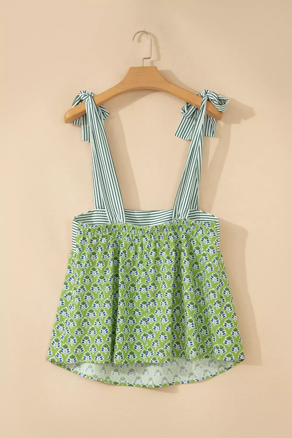 Tie-Strap Floral Print Tank
