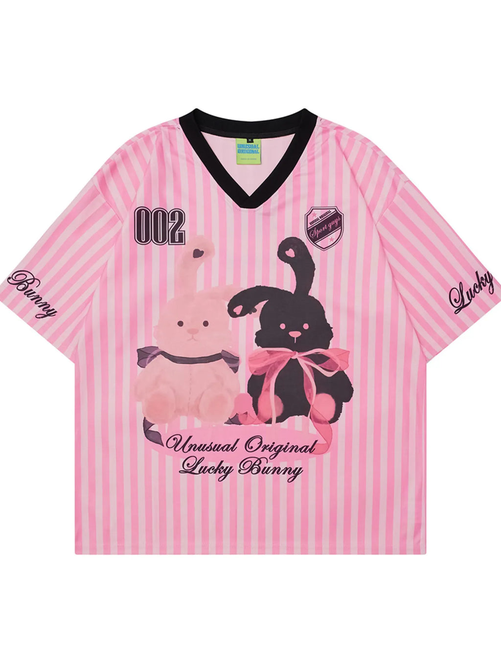 Men's Bunny Striped Short Sleeve T-Shirt