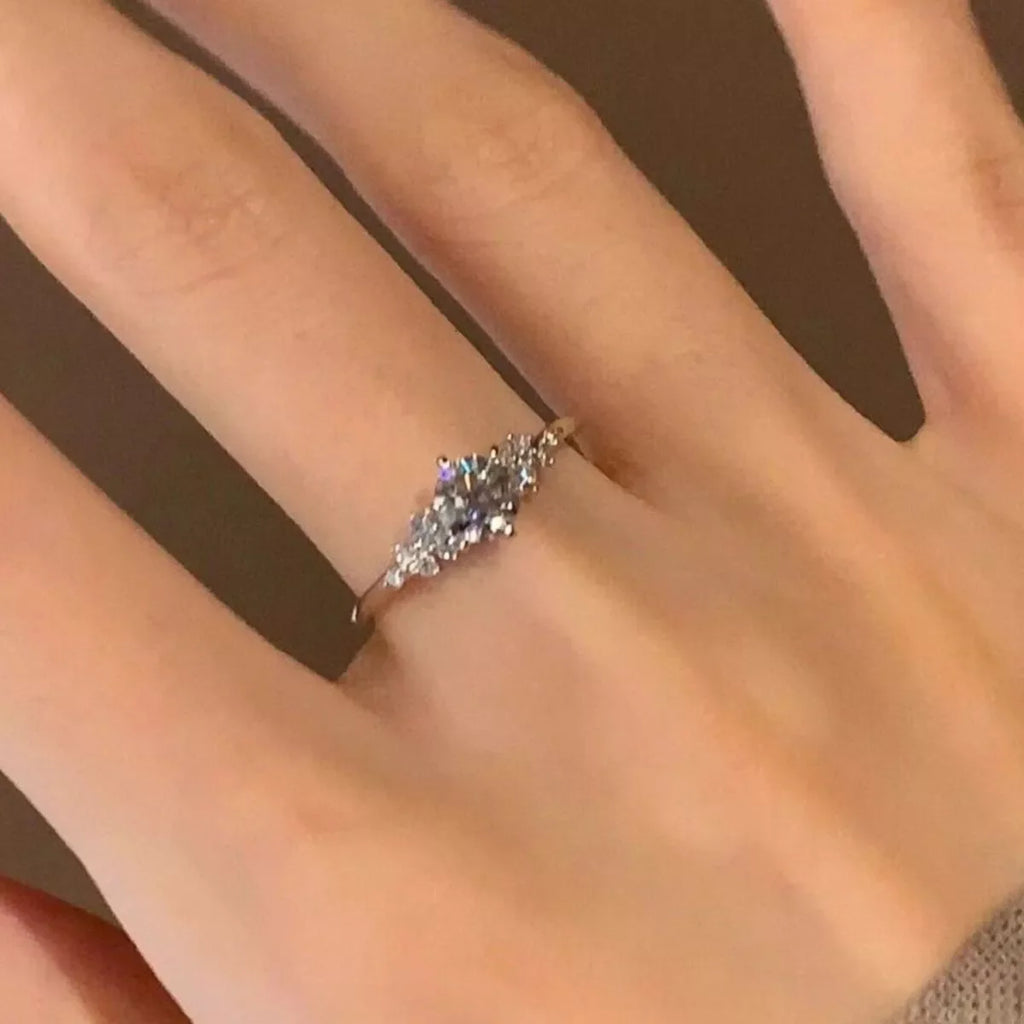 2 Carat Moissanite 925 Sterling Silver Ring