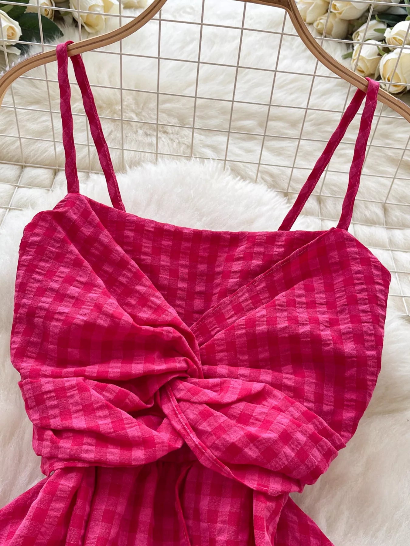 Twisted Font Asymmetrical Cami
