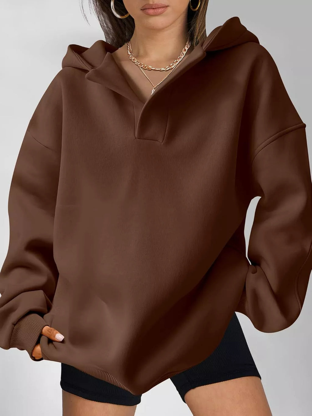 Dropped Shoulder Long Sleeve Sweatshirt
