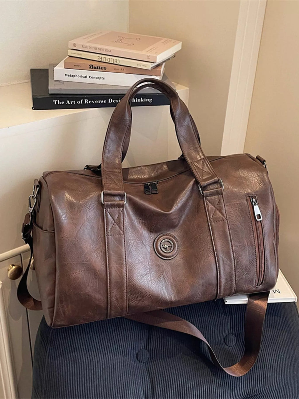PU Leather Duffel Bag