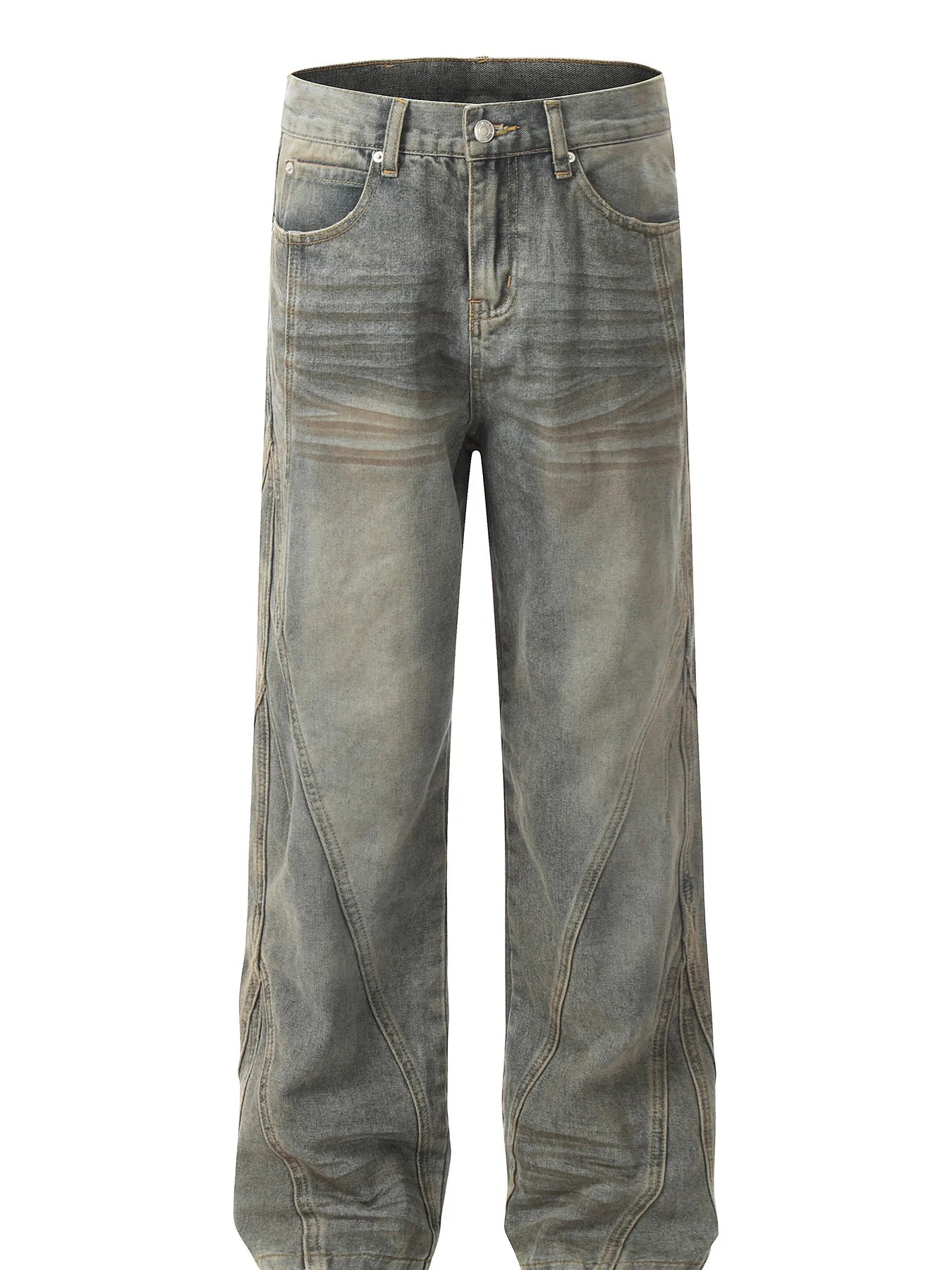 Men's Washed Loose Fit Jeans