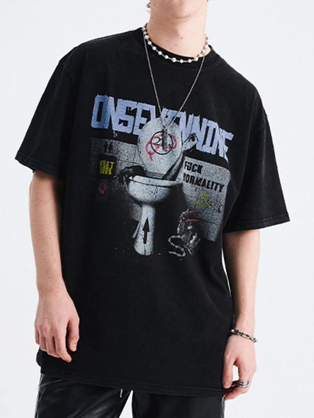 Men's Graphic Round Neck Half Sleeve T-Shirt