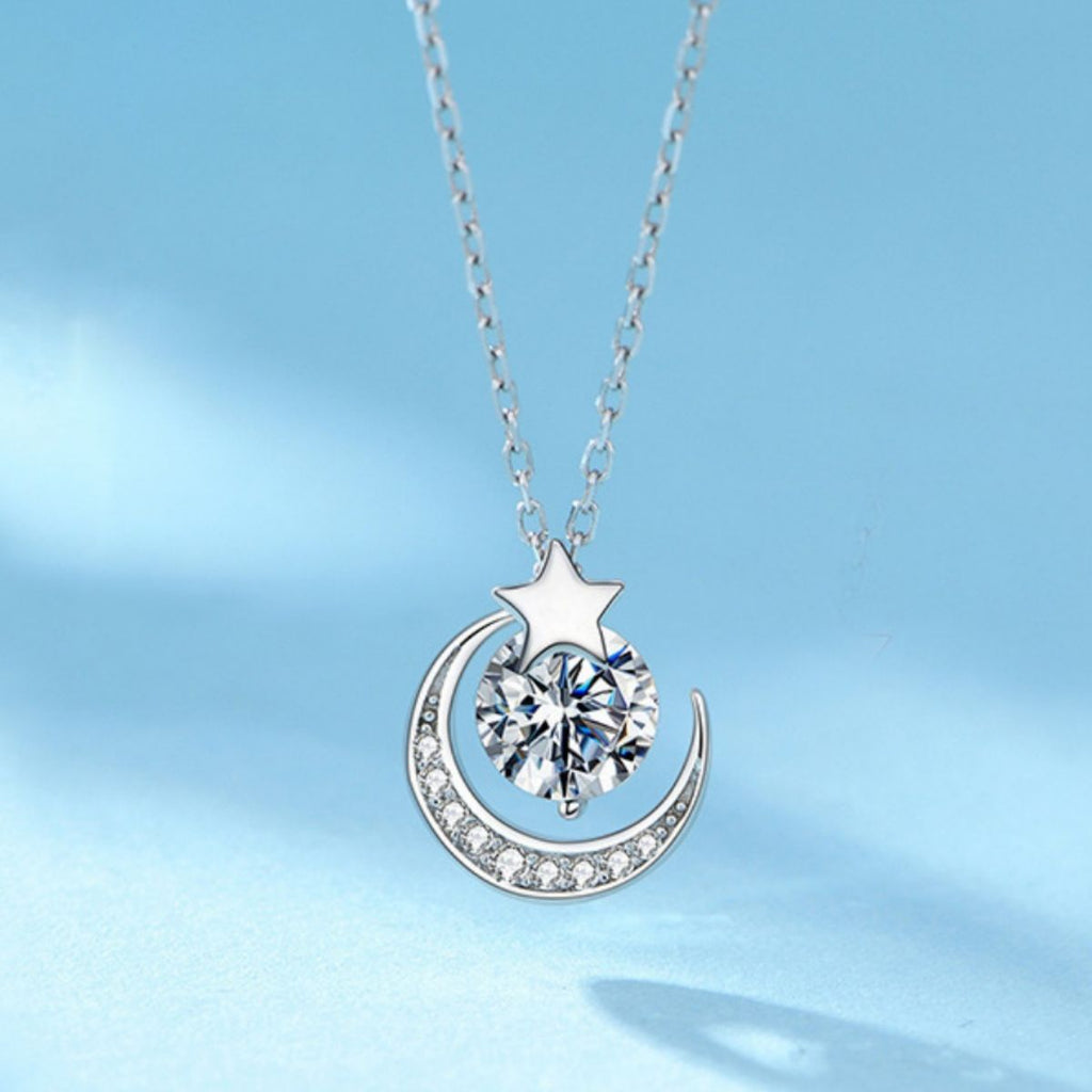 Star and Moon Pendant Necklace