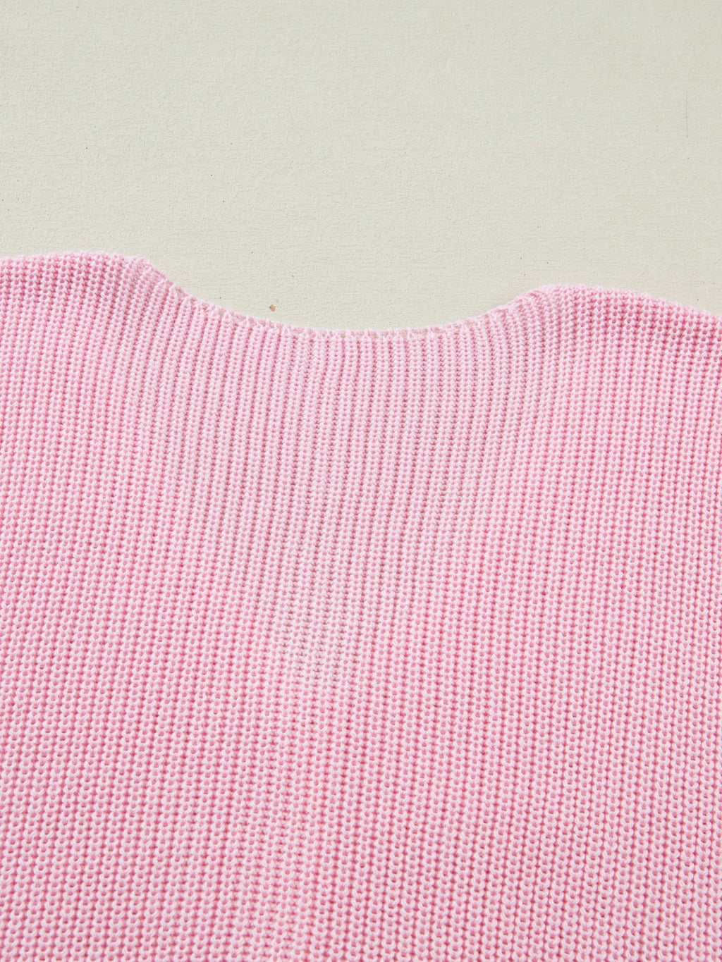 Solid Color Knit V Neck Button Front Sweater Vest