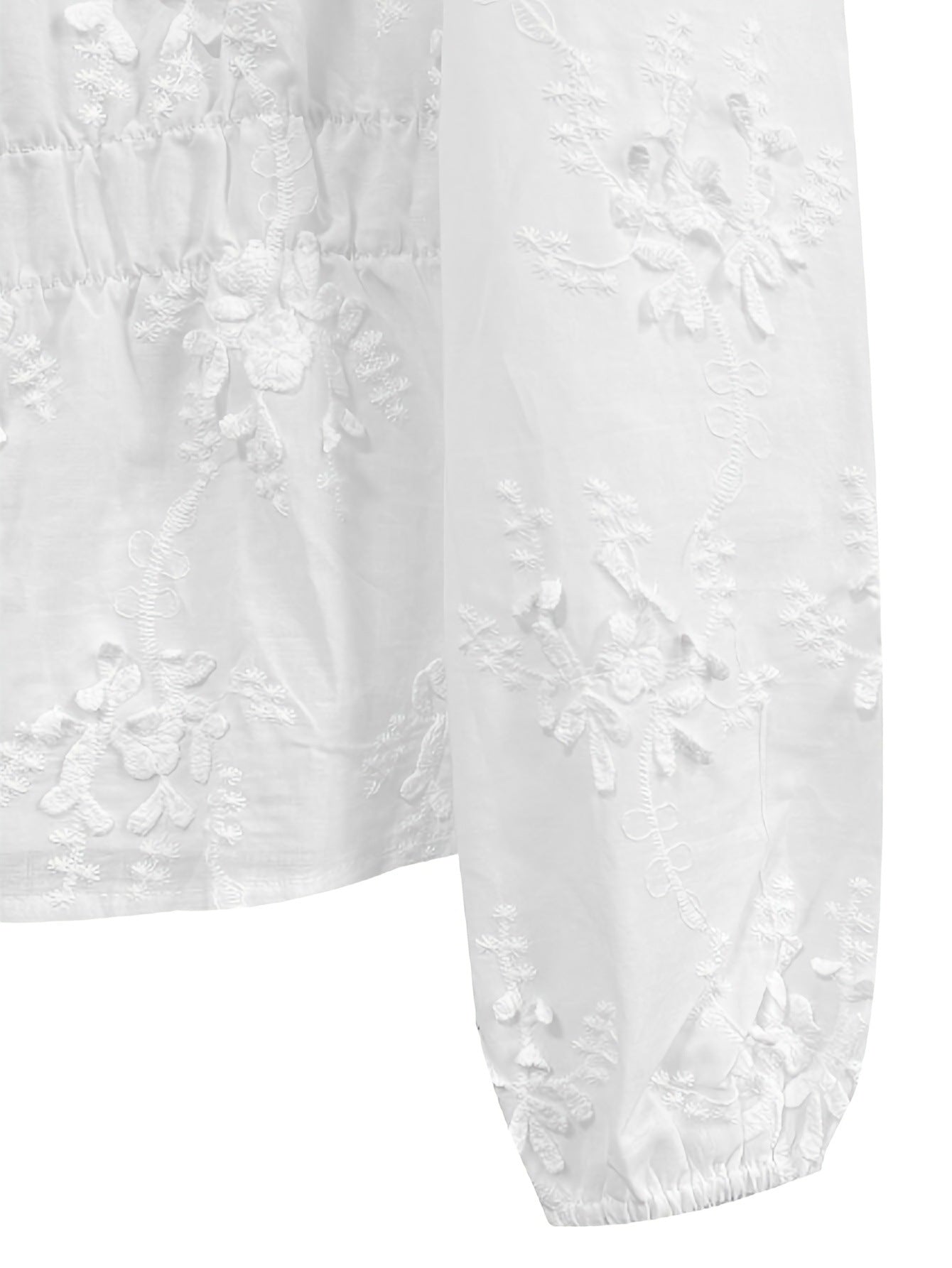 Lace Detail Balloon Sleeve Shirt