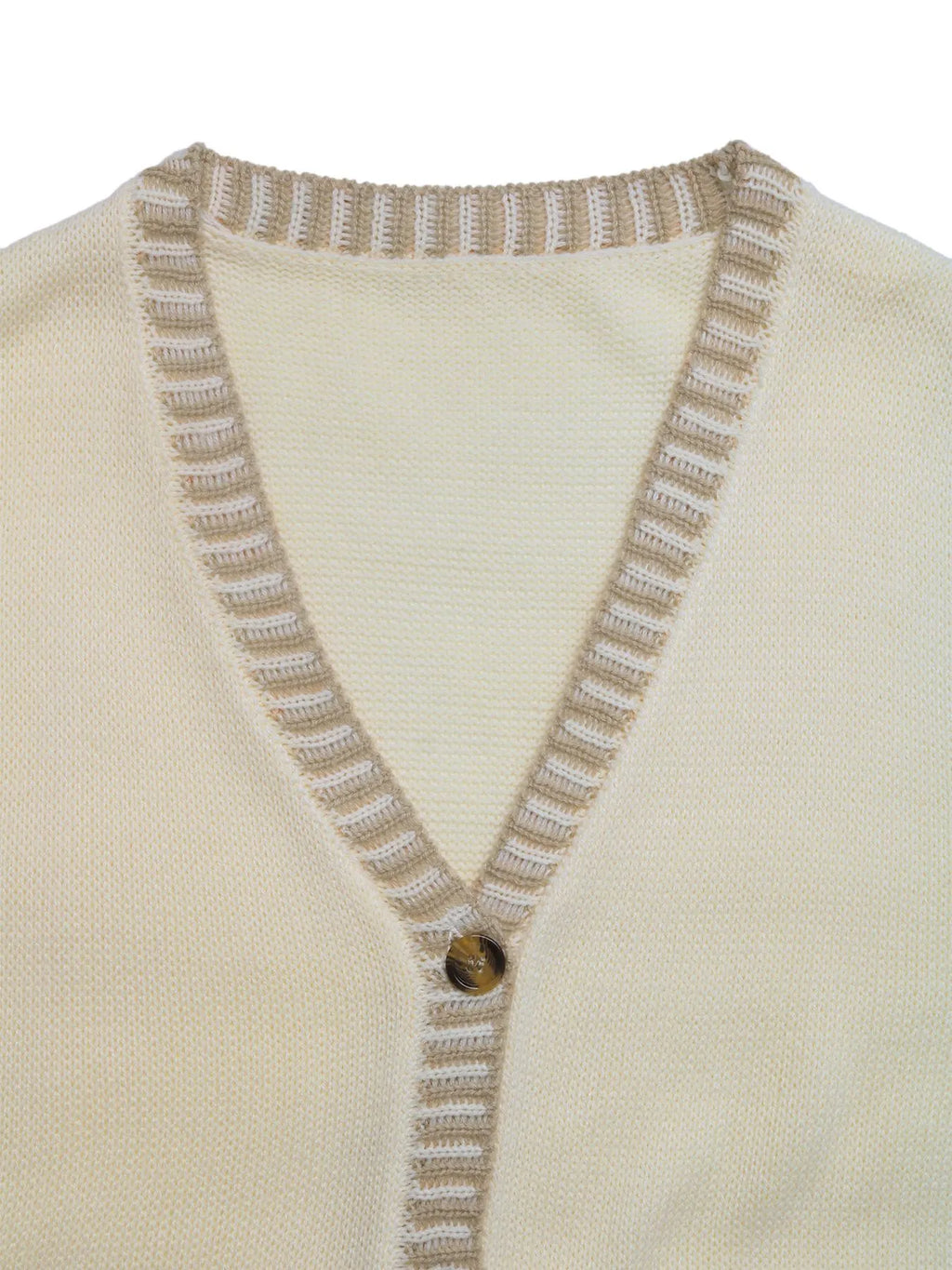 Button Up V-Neck Sweater Vest