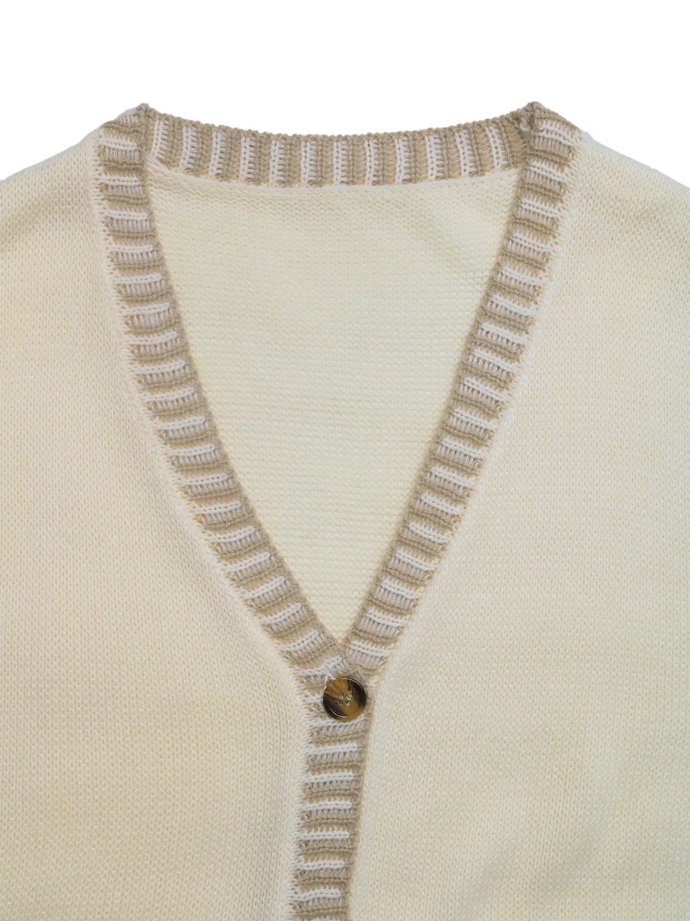 Button Up V-Neck Sweater Vest