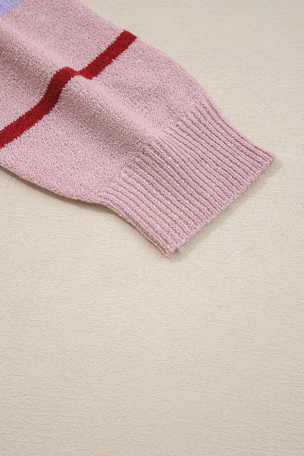 Striped Drop Shoulder Long Sleeve Sweater