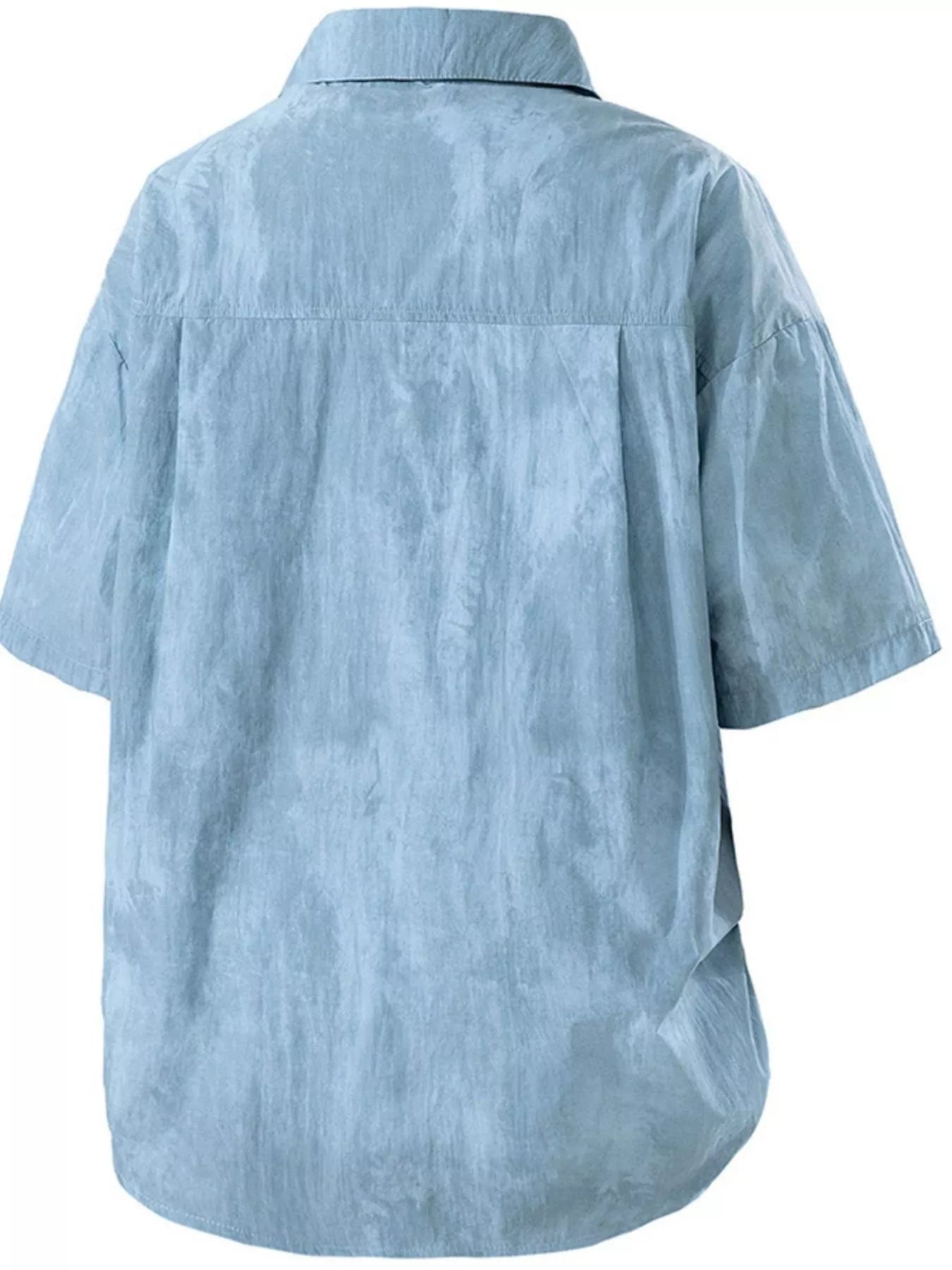 Men's Plus Size Button Up Short Sleeve Shirt