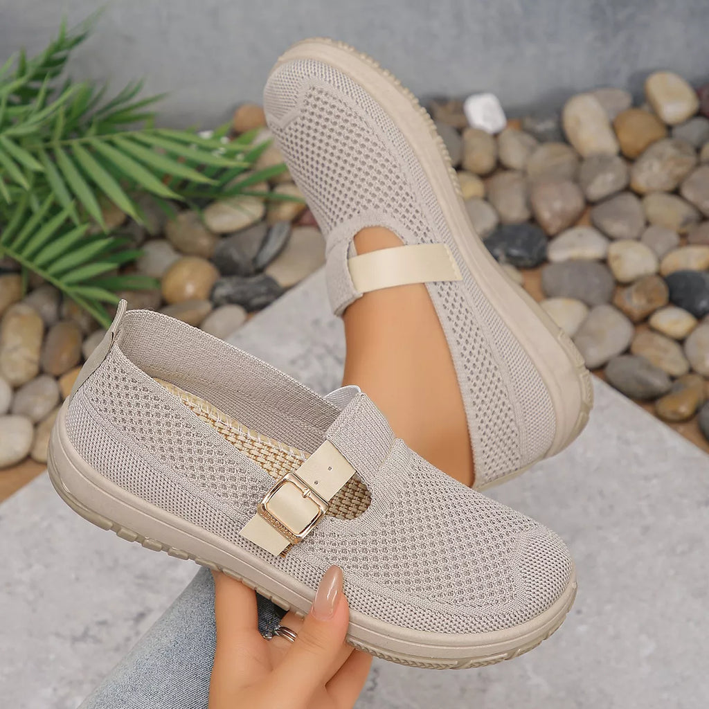 Round Toe Platform Slip-Ons