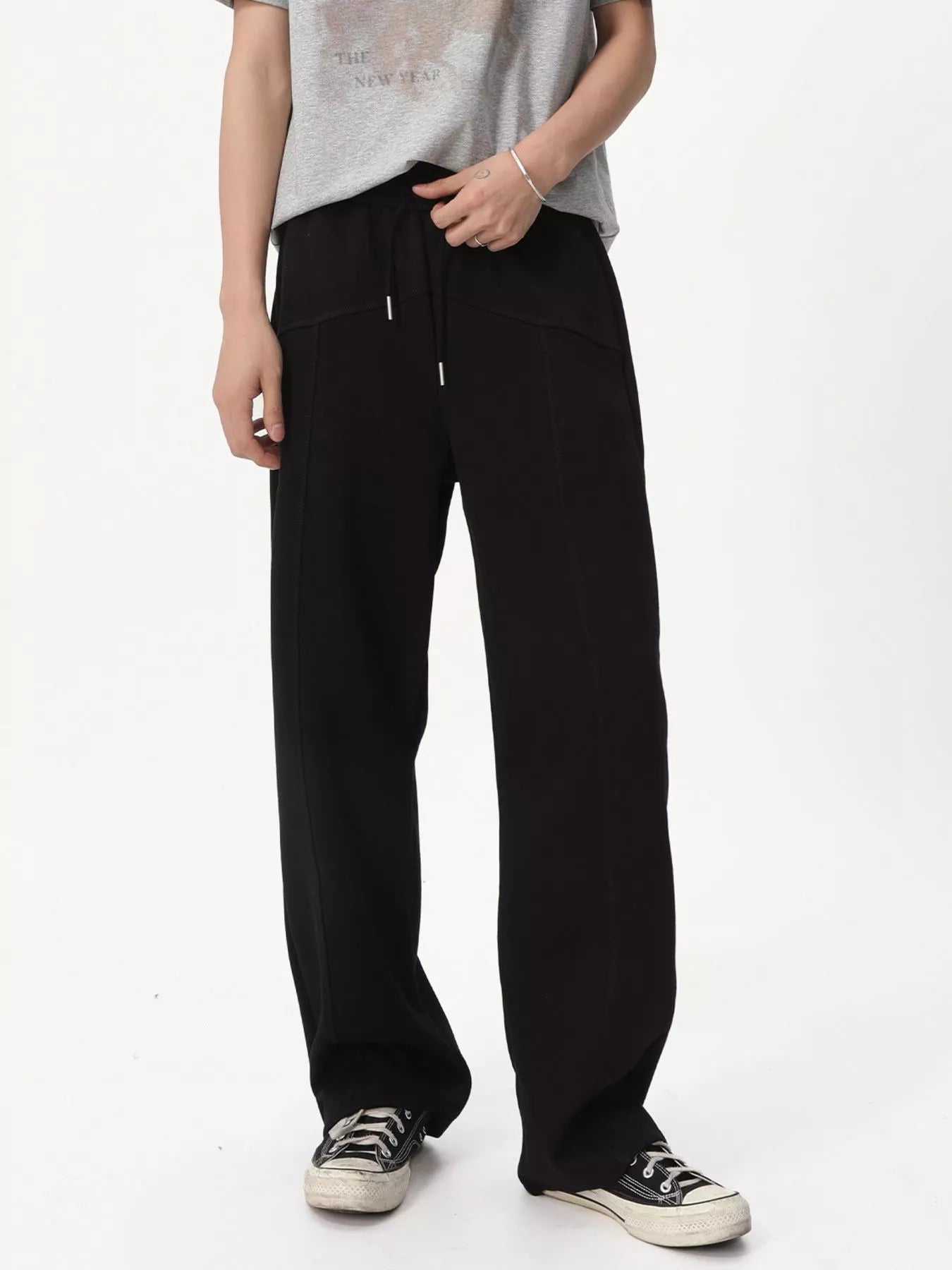 Men's Wide Leg Drawstring Pants
