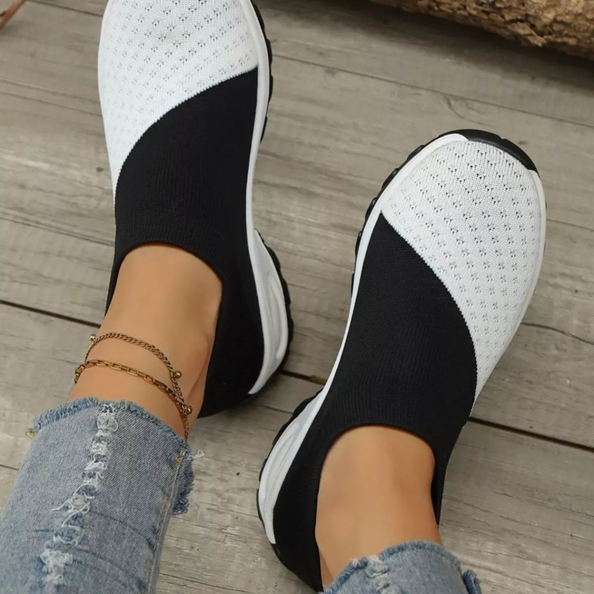 Color Block Mesh Athletic