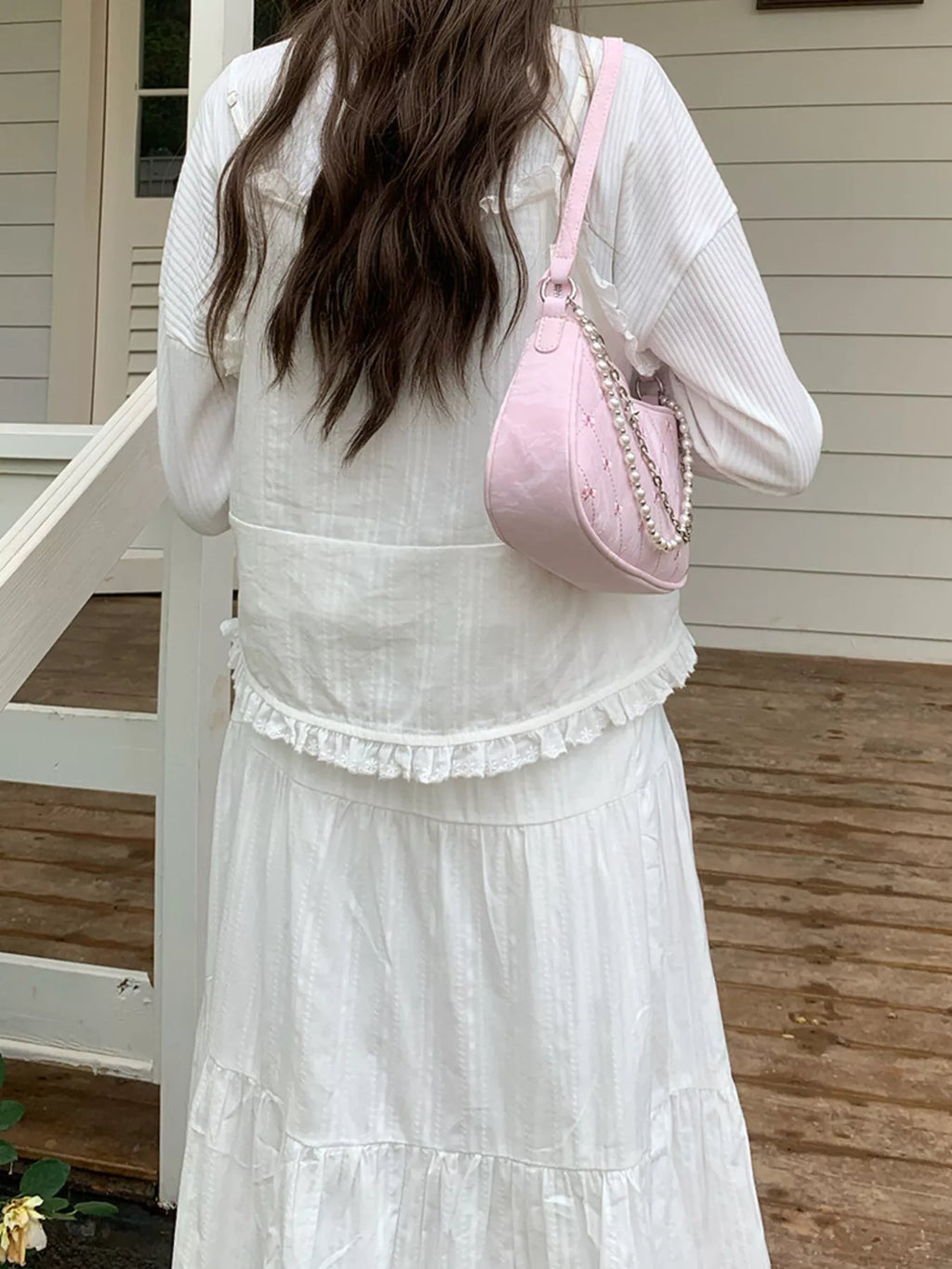 Pearl Chain Shoulder Bag